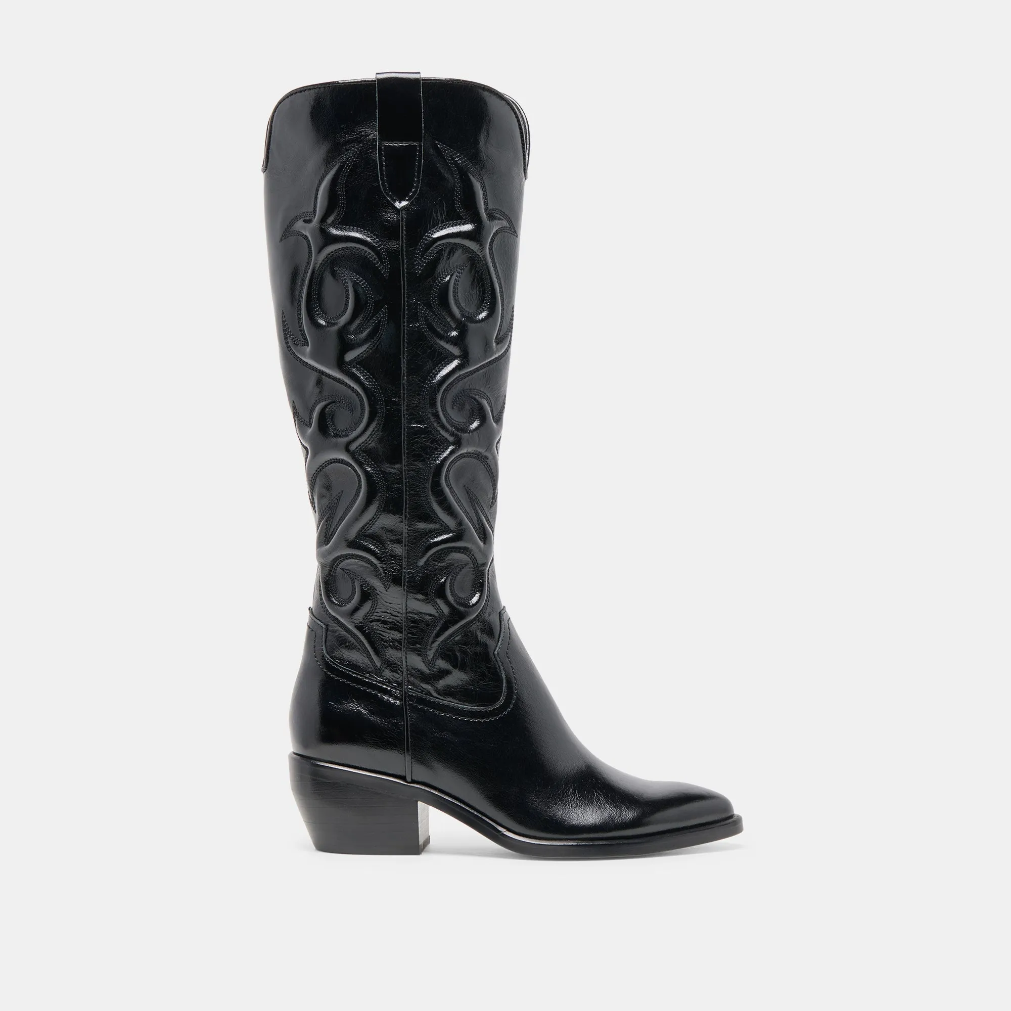 MIRLA WIDE CALF BOOTS BLACK LEATHER sold by Dolce Vita