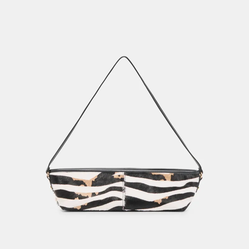 SAVAII SHOULDER BAG ZEBRA CALF HAIR sold by Dolce Vita