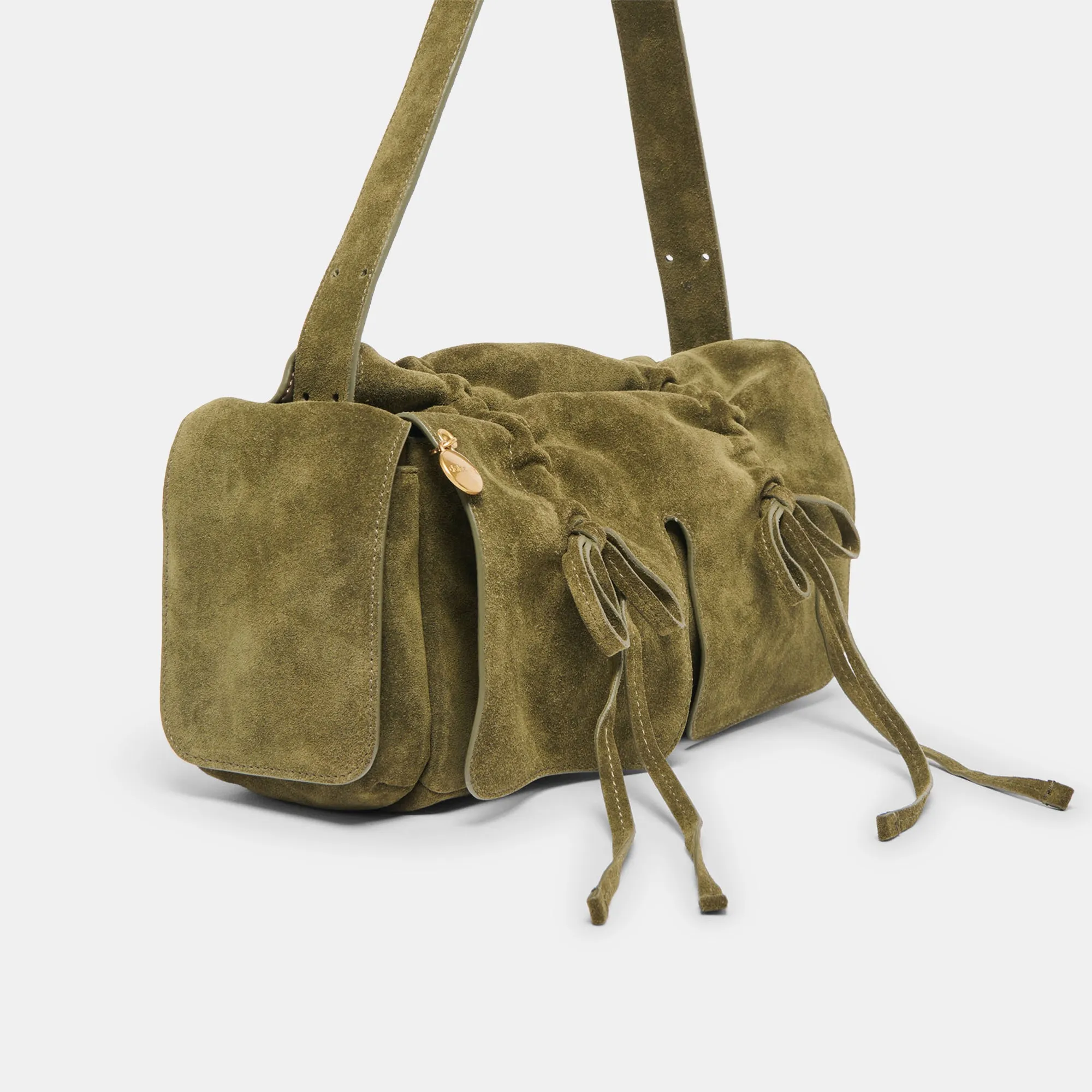 HUDSON SHOULDER BAG OLIVE SUEDE sold by Dolce Vita product image thumbnail 3