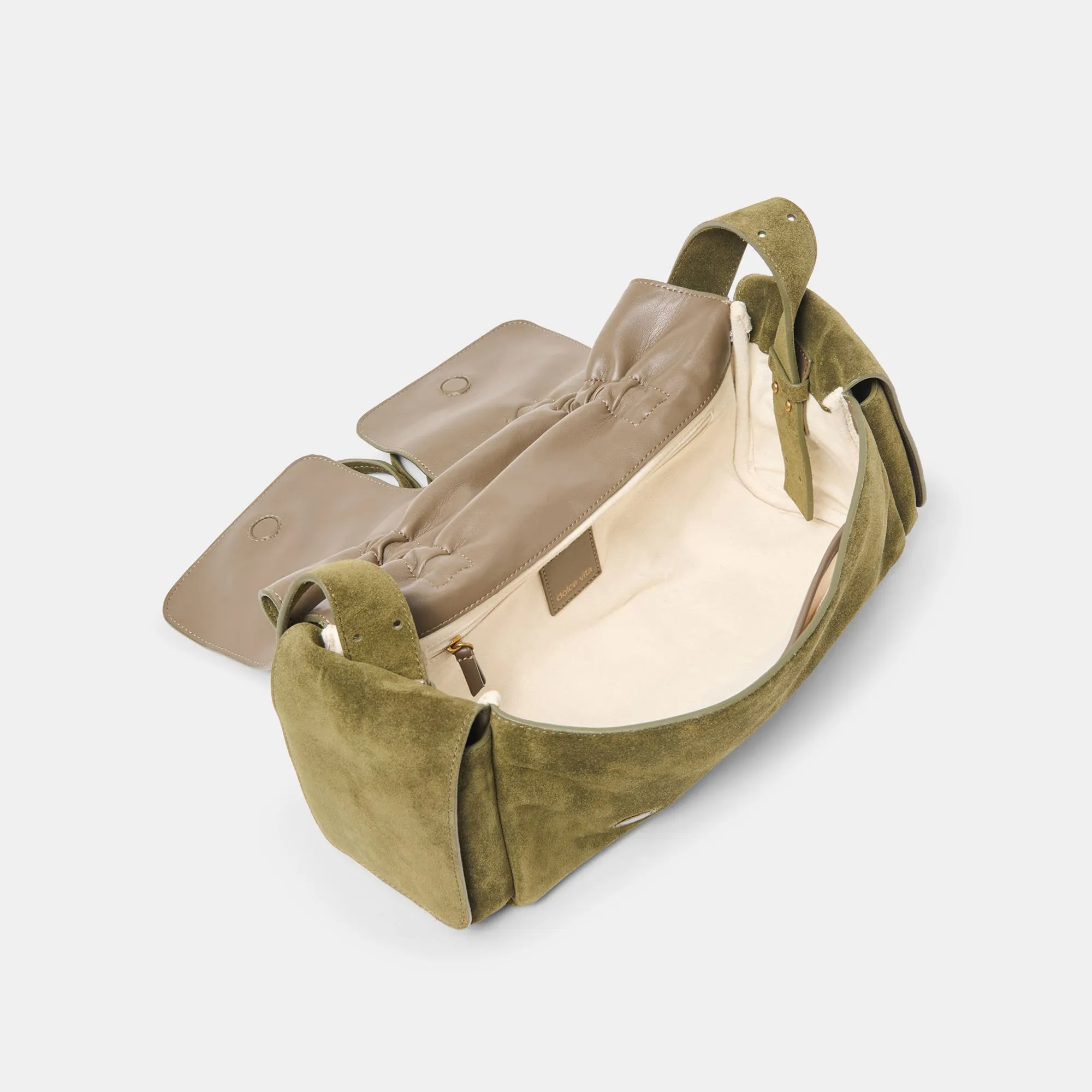HUDSON SHOULDER BAG OLIVE SUEDE sold by Dolce Vita product image thumbnail 5