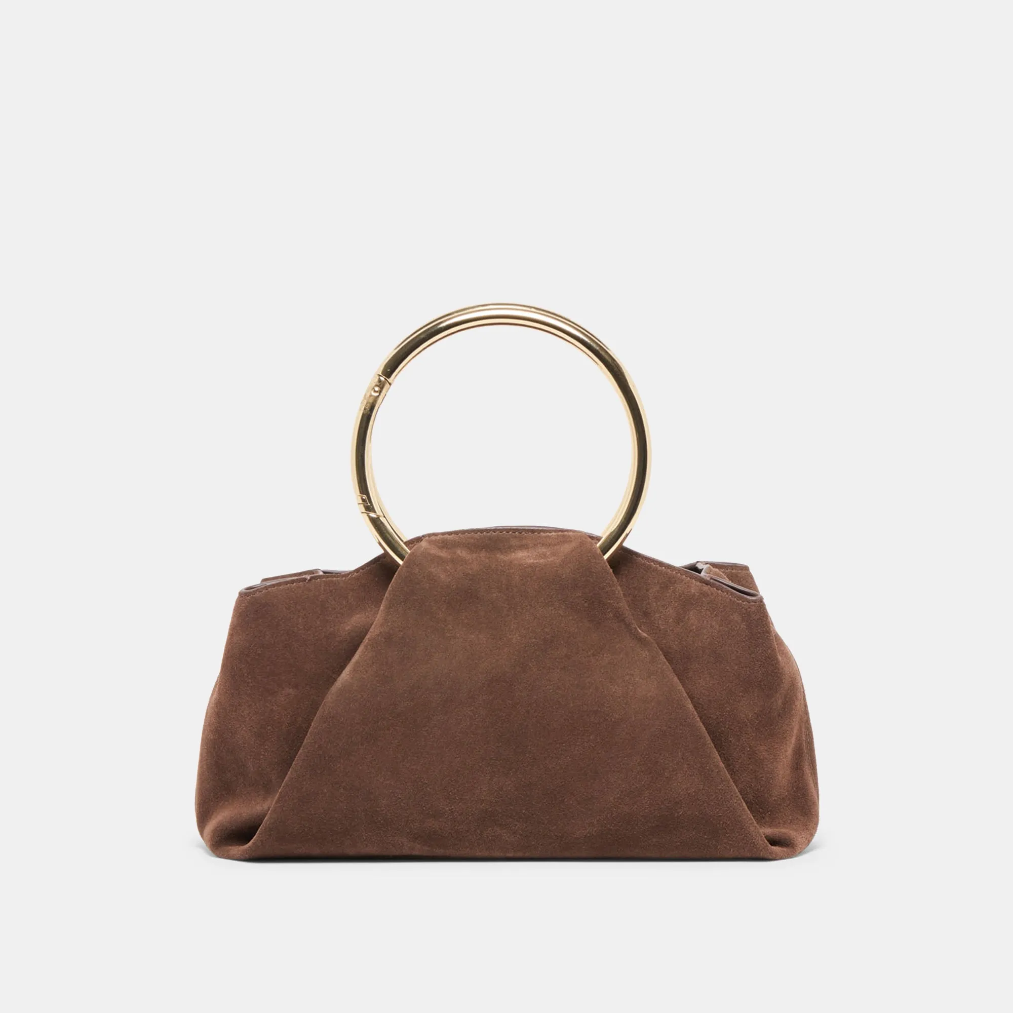 CHANNING HANDBAG ESPRESSO SUEDE sold by Dolce Vita