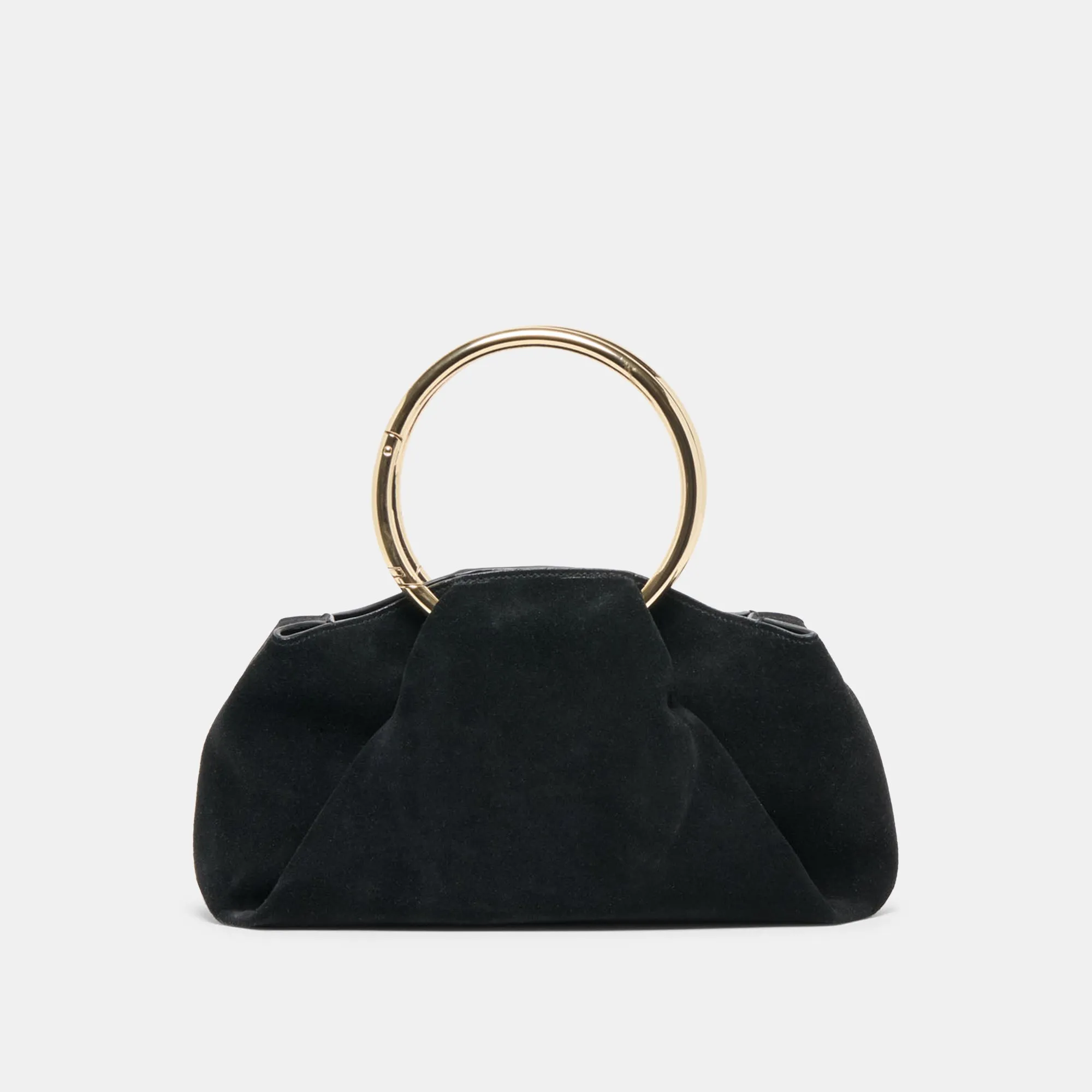 CHANNING HANDBAG BLACK SUEDE sold by Dolce Vita