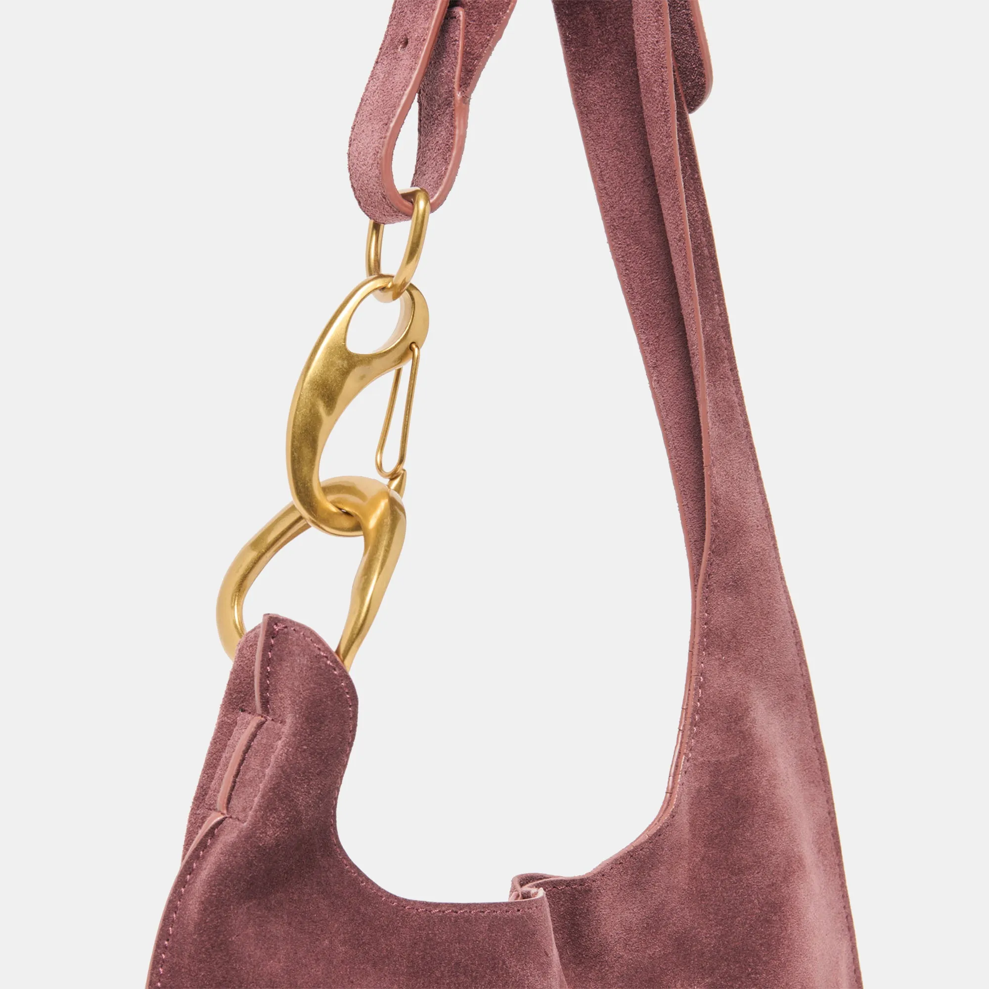 JOHNNIE SHOULDER BAG BURGUNDY SUEDE sold by Dolce Vita product image thumbnail 2
