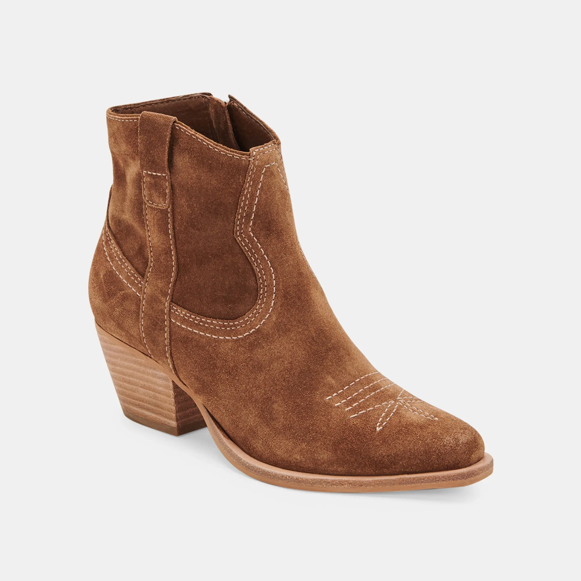 SILMA BOOTIES DK BROWN SUEDE - re:vita sold by Dolce Vita product image thumbnail 3