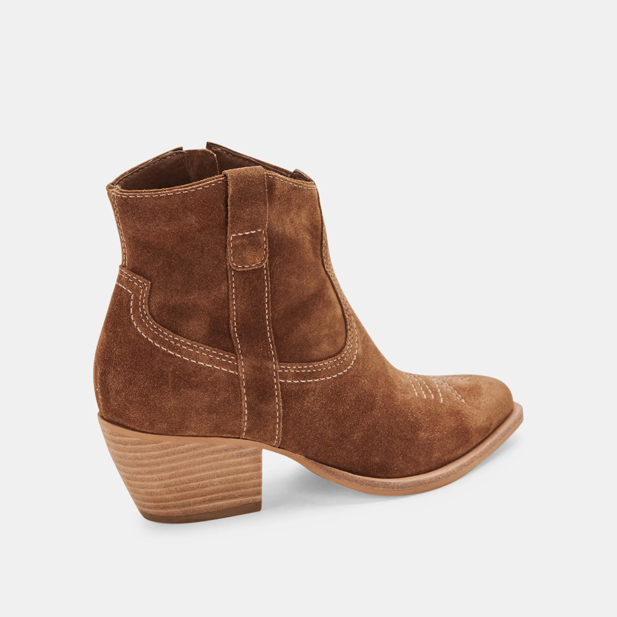 SILMA BOOTIES DK BROWN SUEDE - re:vita sold by Dolce Vita product image thumbnail 4