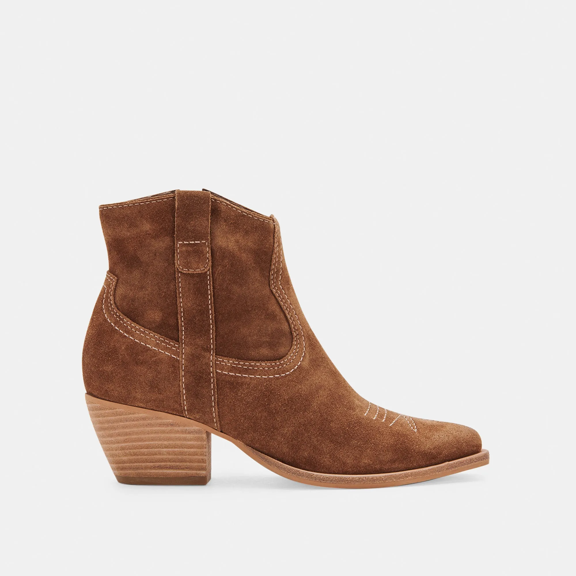 SILMA BOOTIES DK BROWN SUEDE - re:vita sold by Dolce Vita