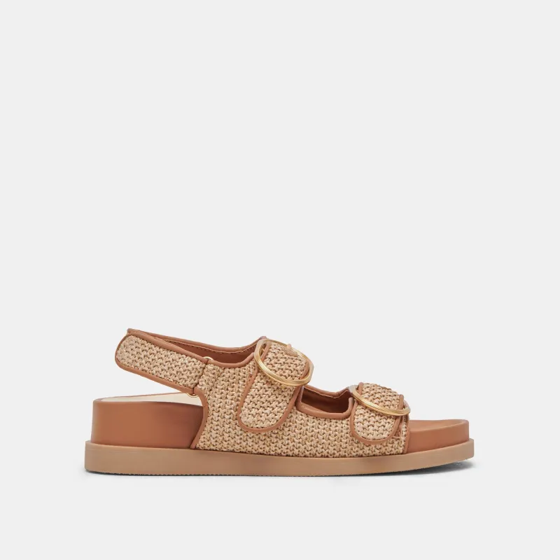 STARLA SANDALS TAN MULTI WOVEN - re:vita sold by Dolce Vita