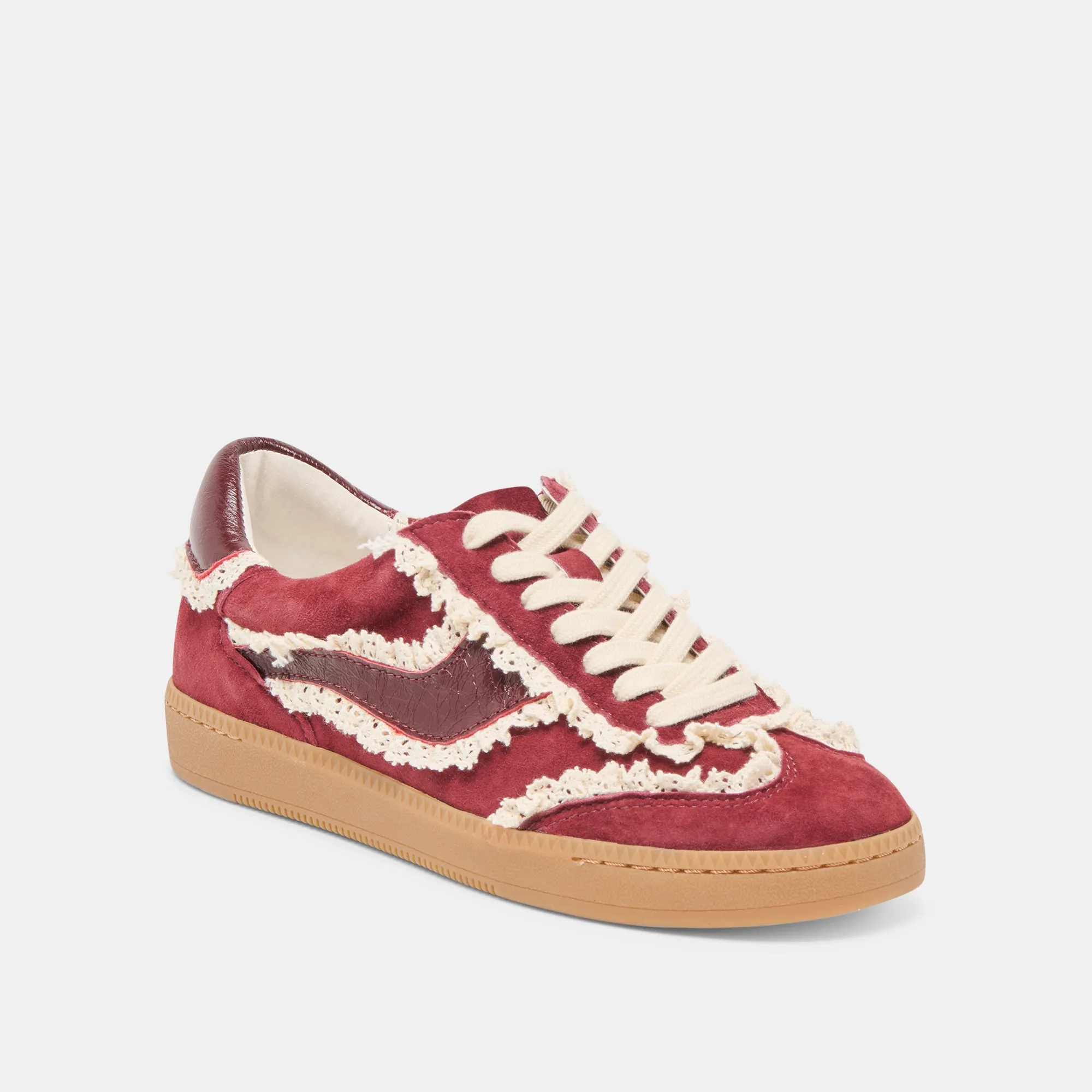 NOTICE LACE SNEAKERS OXBLOOD SUEDE sold by Dolce Vita product image thumbnail 2