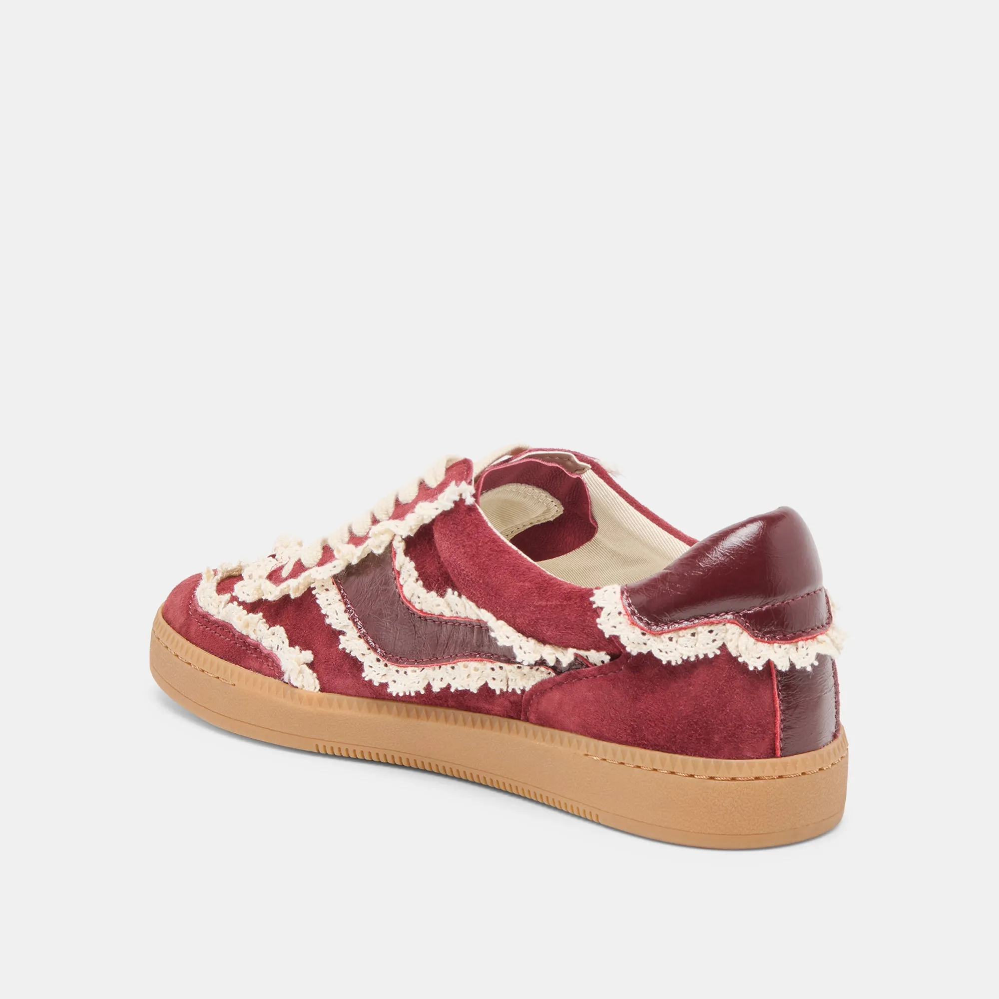 NOTICE LACE SNEAKERS OXBLOOD SUEDE sold by Dolce Vita product image thumbnail 5