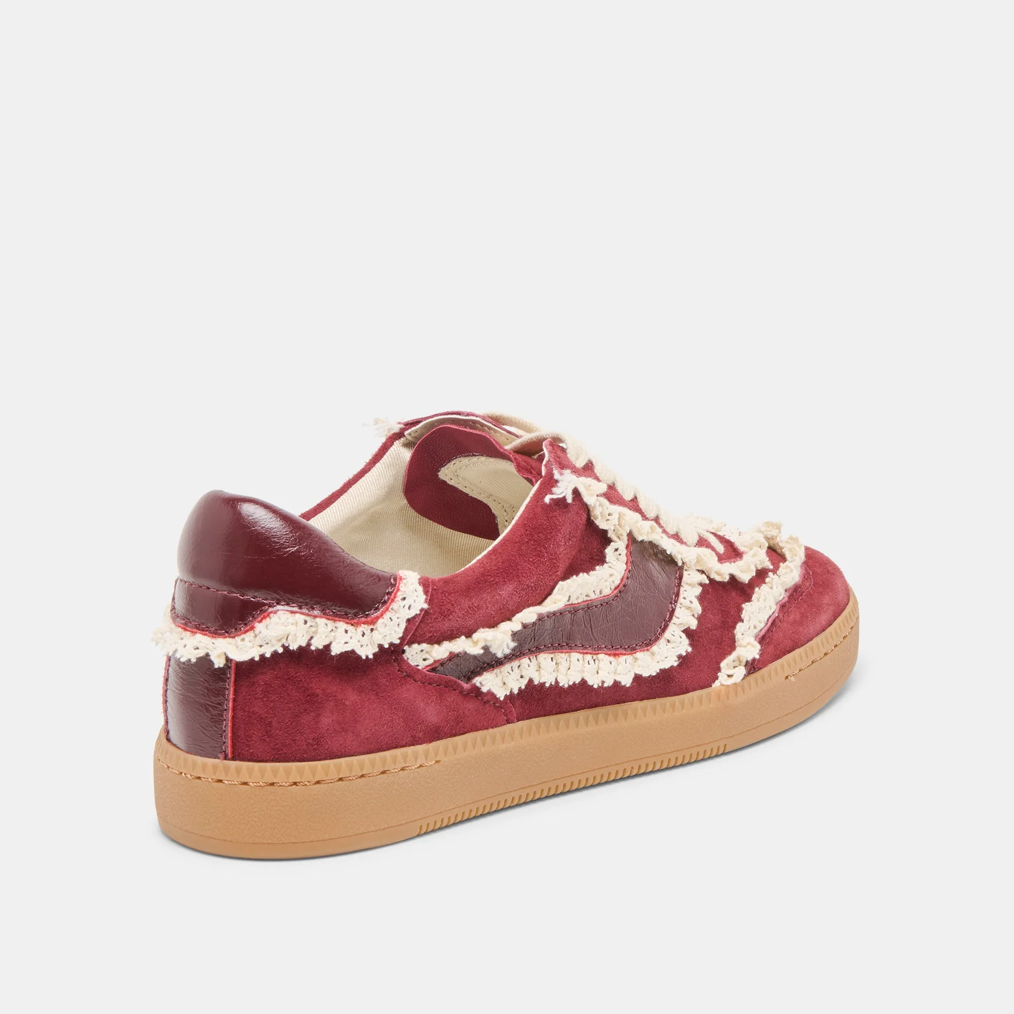NOTICE LACE SNEAKERS OXBLOOD SUEDE sold by Dolce Vita product image thumbnail 3