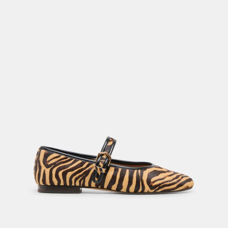 ROSLYN BALLET FLATS TIGER CALF HAIR sold by Dolce Vita