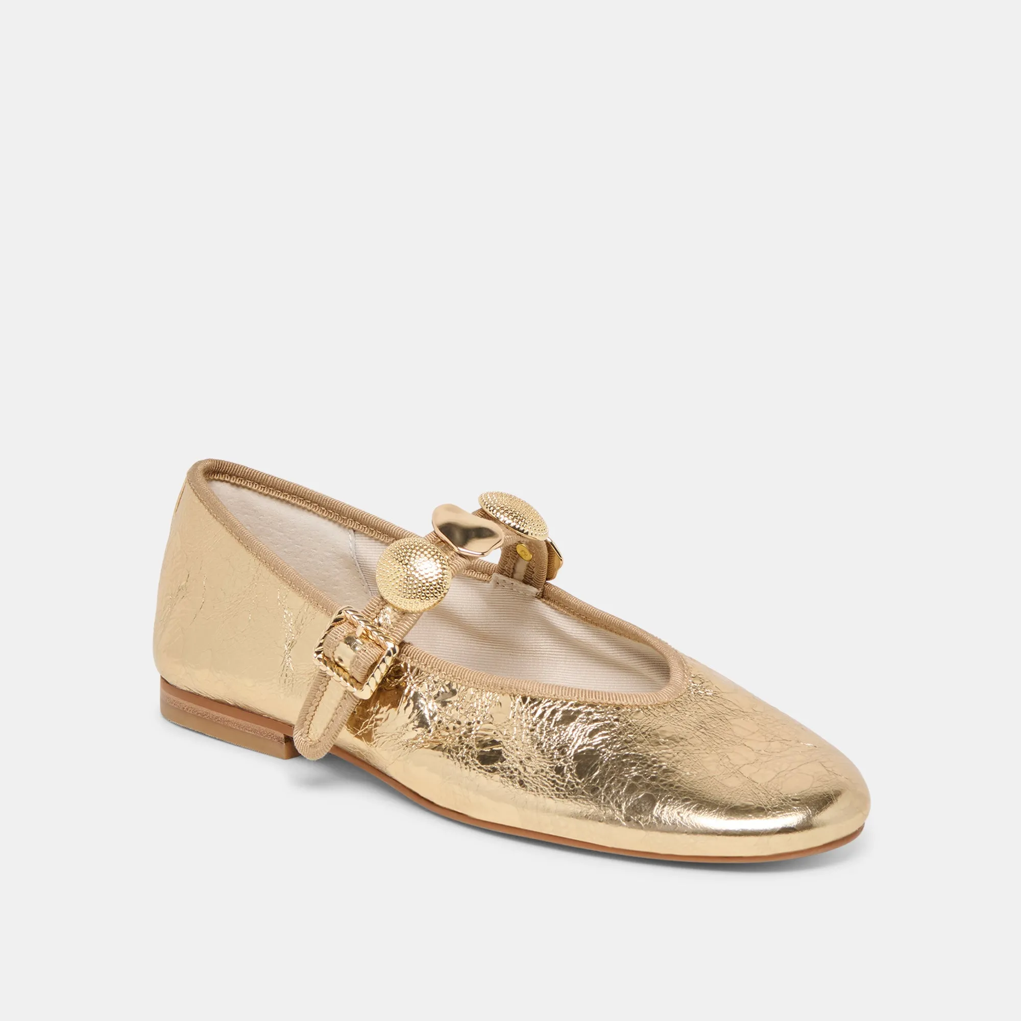 RELAN BALLET FLATS GOLD DISTRESSED LEATHER sold by Dolce Vita product image thumbnail 2