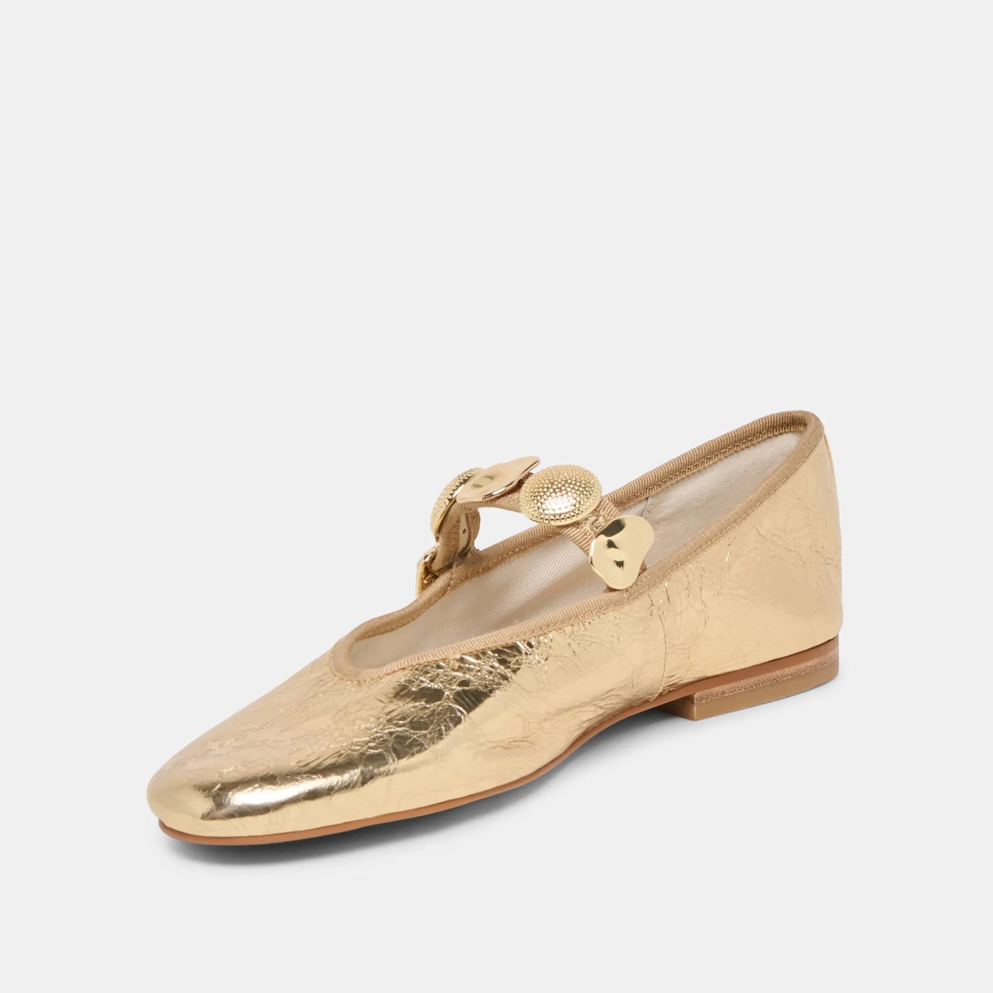 RELAN BALLET FLATS GOLD DISTRESSED LEATHER sold by Dolce Vita product image thumbnail 4