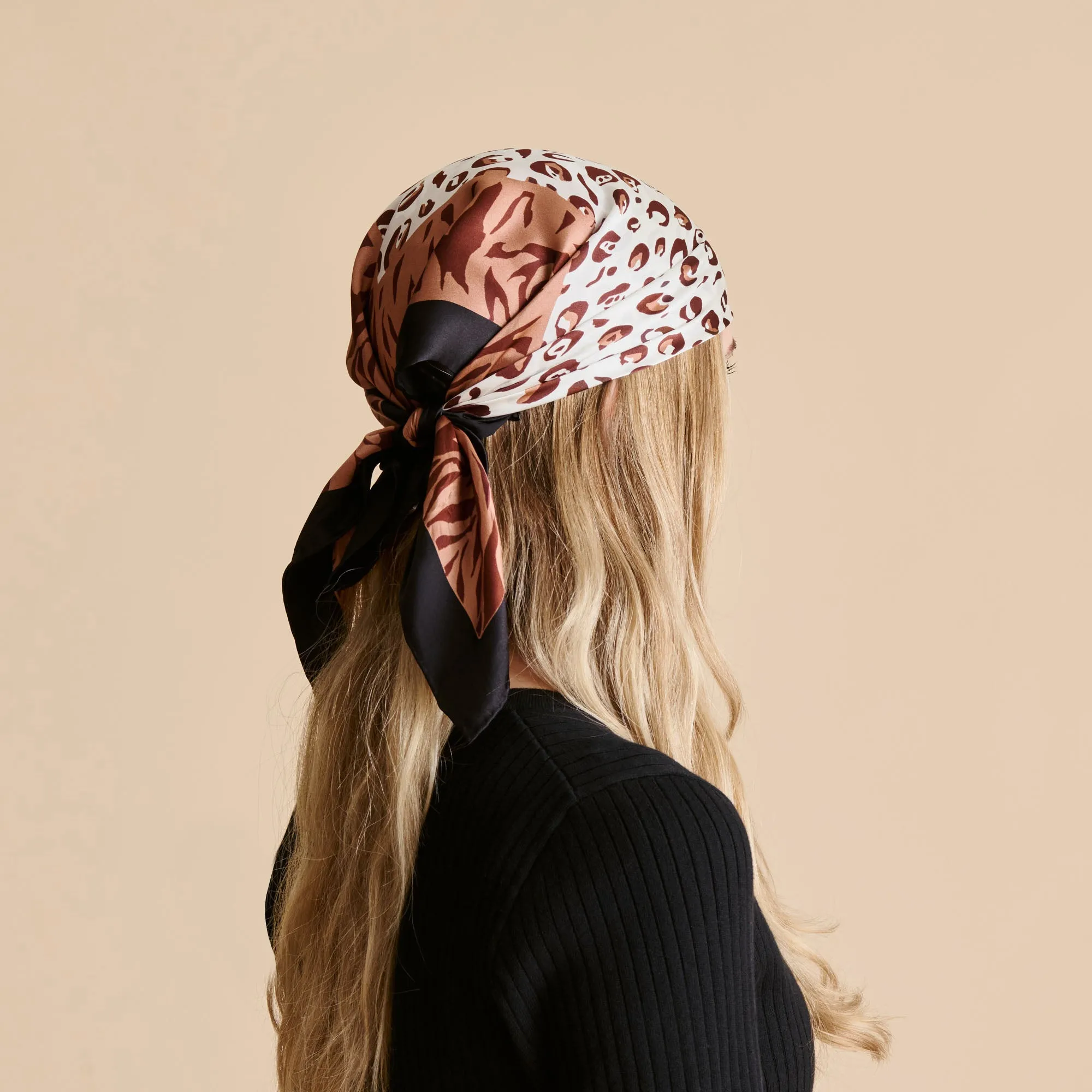 ANIMAL PRINT SCARF BROWN MULTI sold by Dolce Vita product image thumbnail 2