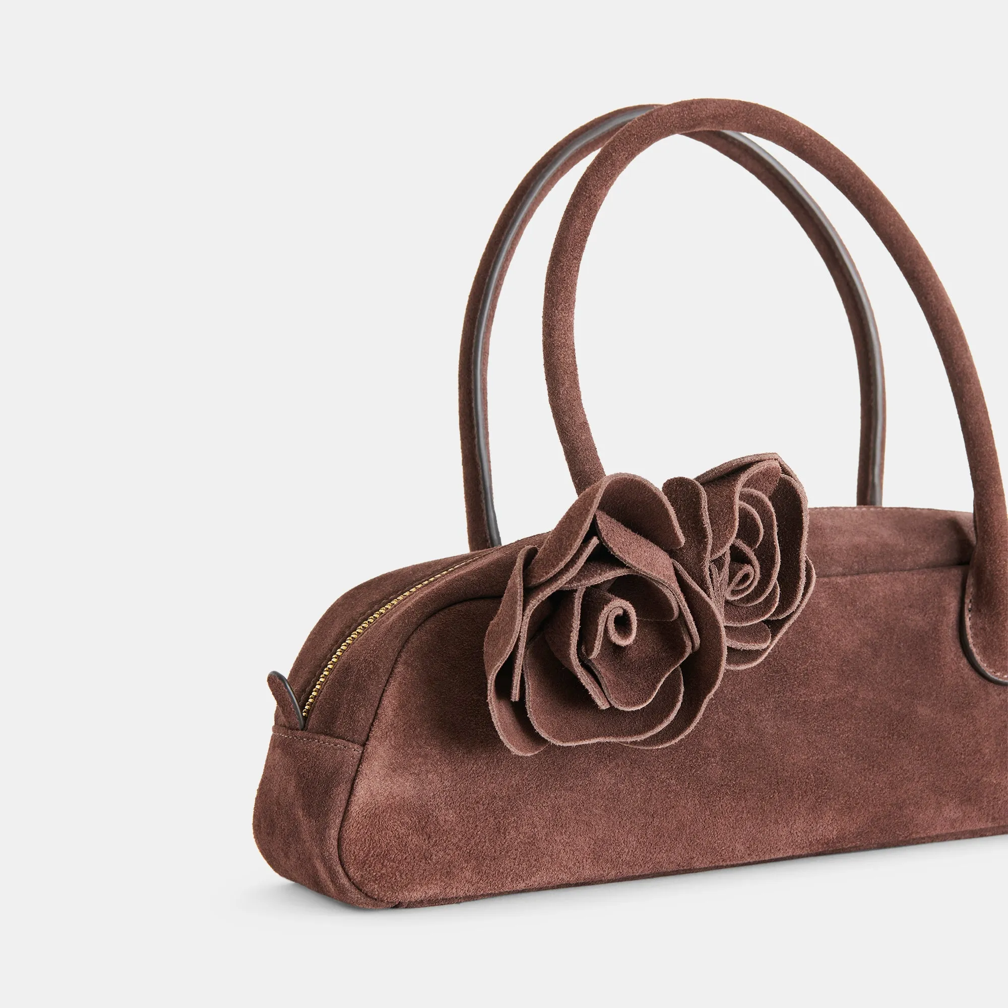 BORACAY SHOULDER BAG CHOCOLATE SUEDE sold by Dolce Vita product image thumbnail 4