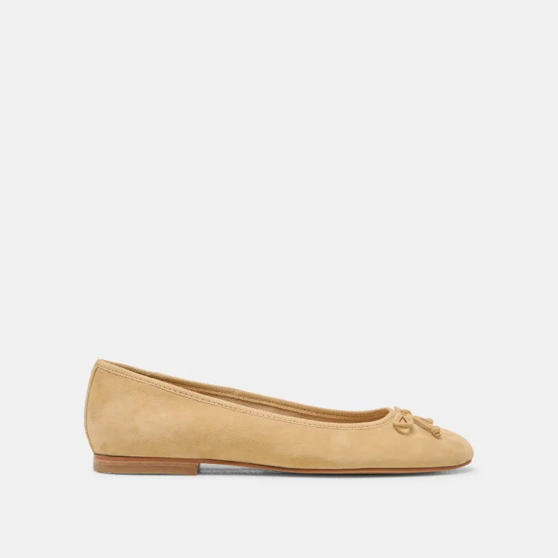 RITLA BALLET FLATS HONEY SUEDE - re:vita sold by Dolce Vita