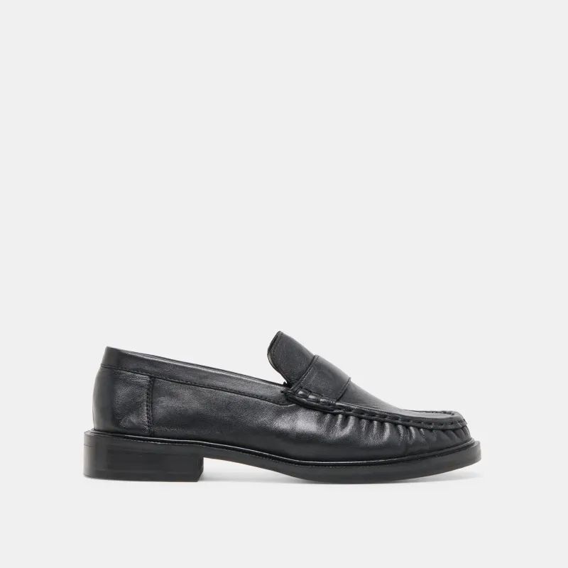 BODI LOAFERS BLACK LEATHER sold by Dolce Vita