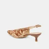 ALENNA HEELS BROWN SNAKE CALF HAIR sold by Dolce Vita