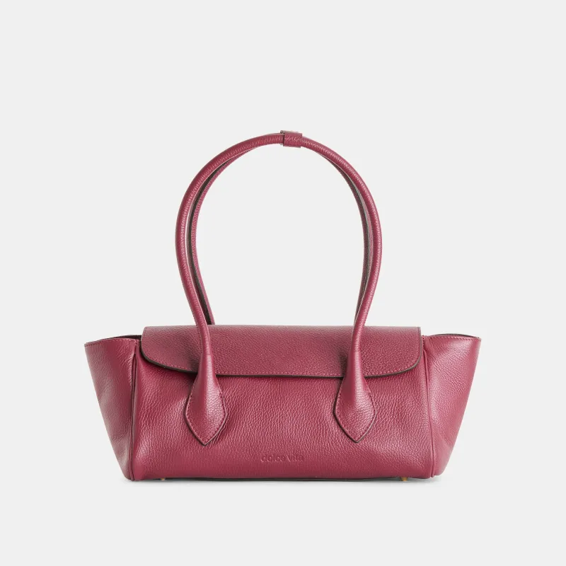 IRENE SHOULDER BAG BORDEAUX LEATHER sold by Dolce Vita
