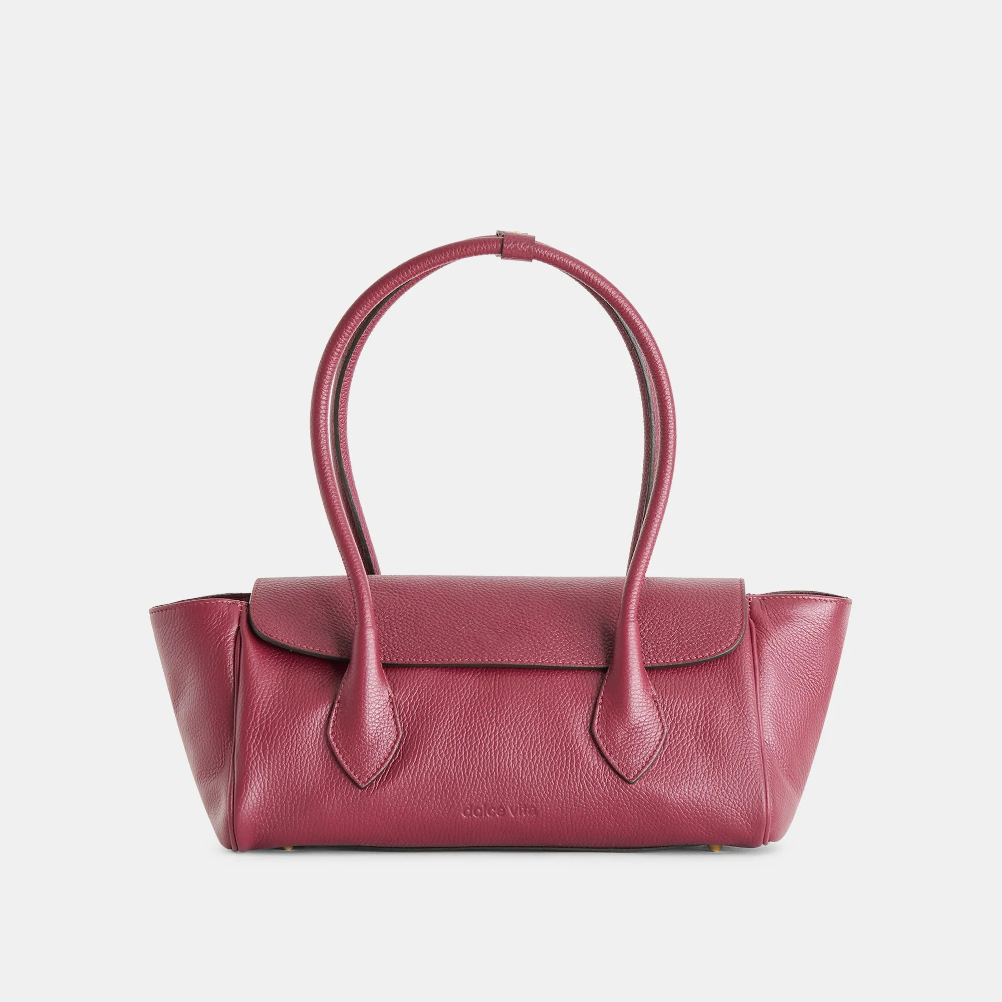 IRENE SHOULDER BAG BORDEAUX LEATHER sold by Dolce Vita