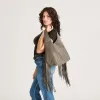 NAKOMA SHOULDER BAG OLIVE SUEDE sold by Dolce Vita
