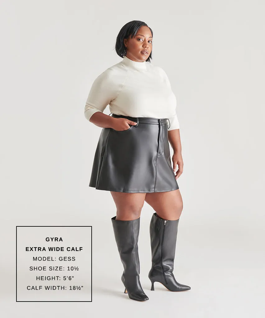 GYRA EXTRA WIDE CALF BOOTS BLACK LEATHER - re:vita sold by Dolce Vita product image thumbnail 3