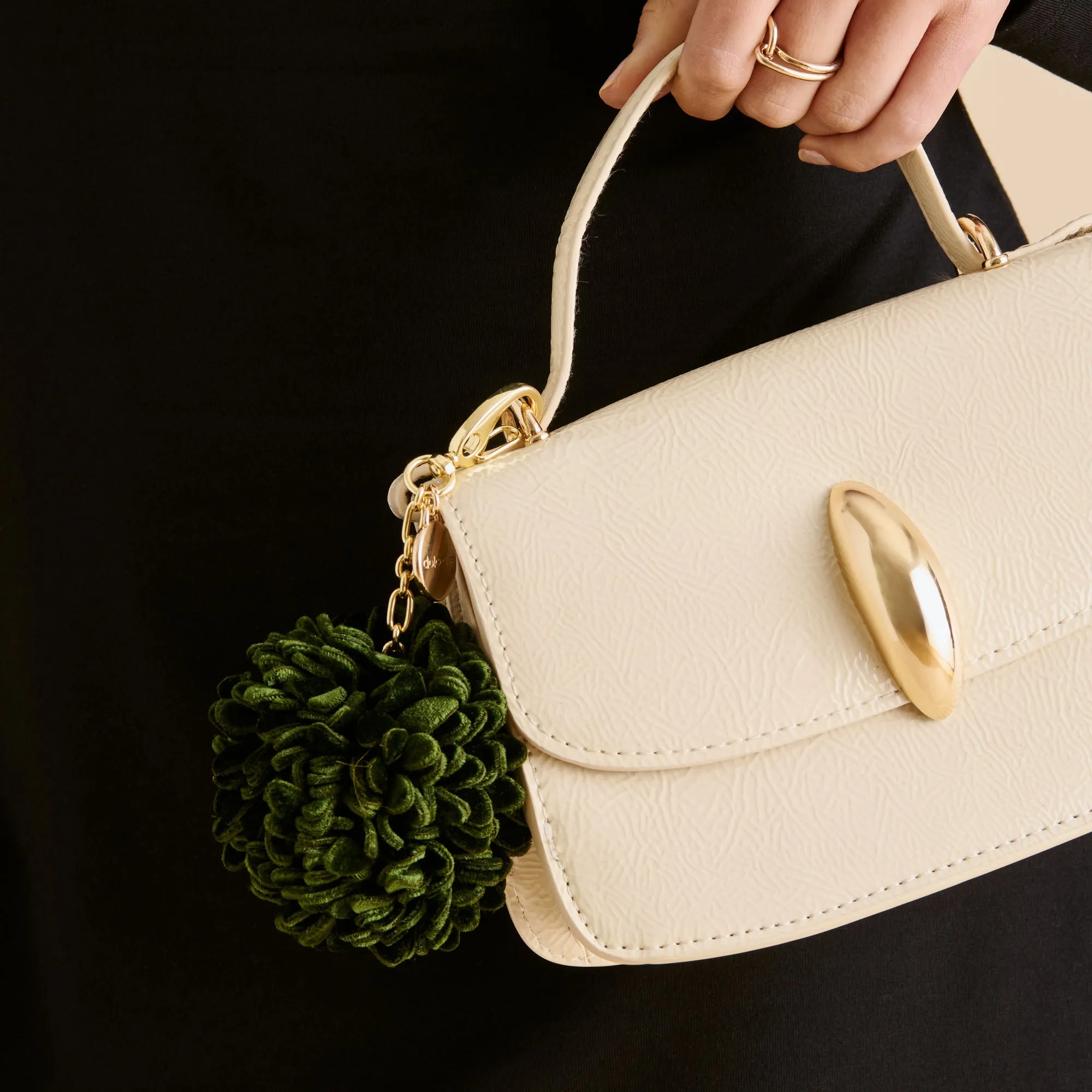 POM POM BAG CHARM DK GREEN sold by Dolce Vita product image thumbnail 2