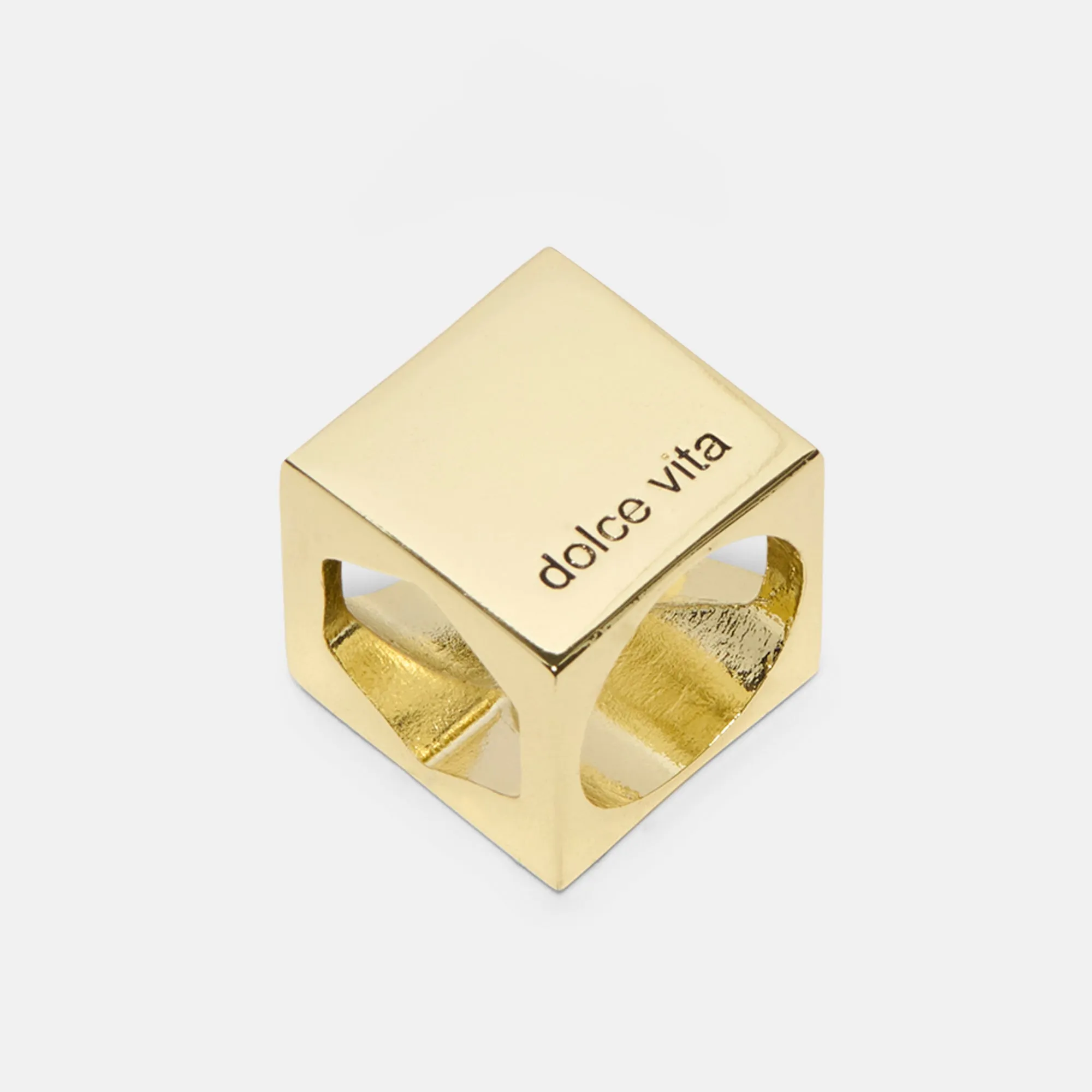 SCARF RING BAG CHARM GOLD sold by Dolce Vita