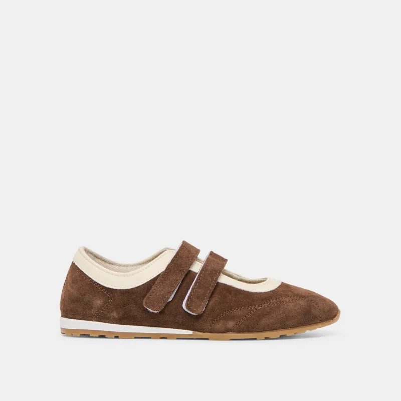 SWAN SNEAKERS DK BROWN SUEDE sold by Dolce Vita