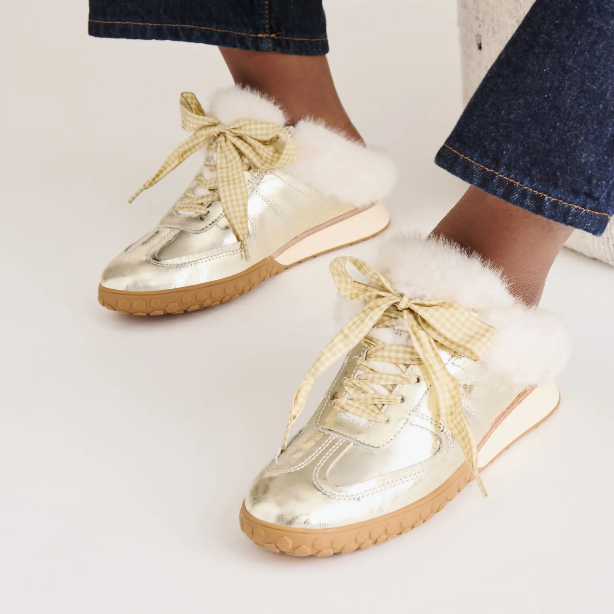 IZZEY PLUSH SNEAKERS PLATINUM LEATHER sold by Dolce Vita product image thumbnail 2