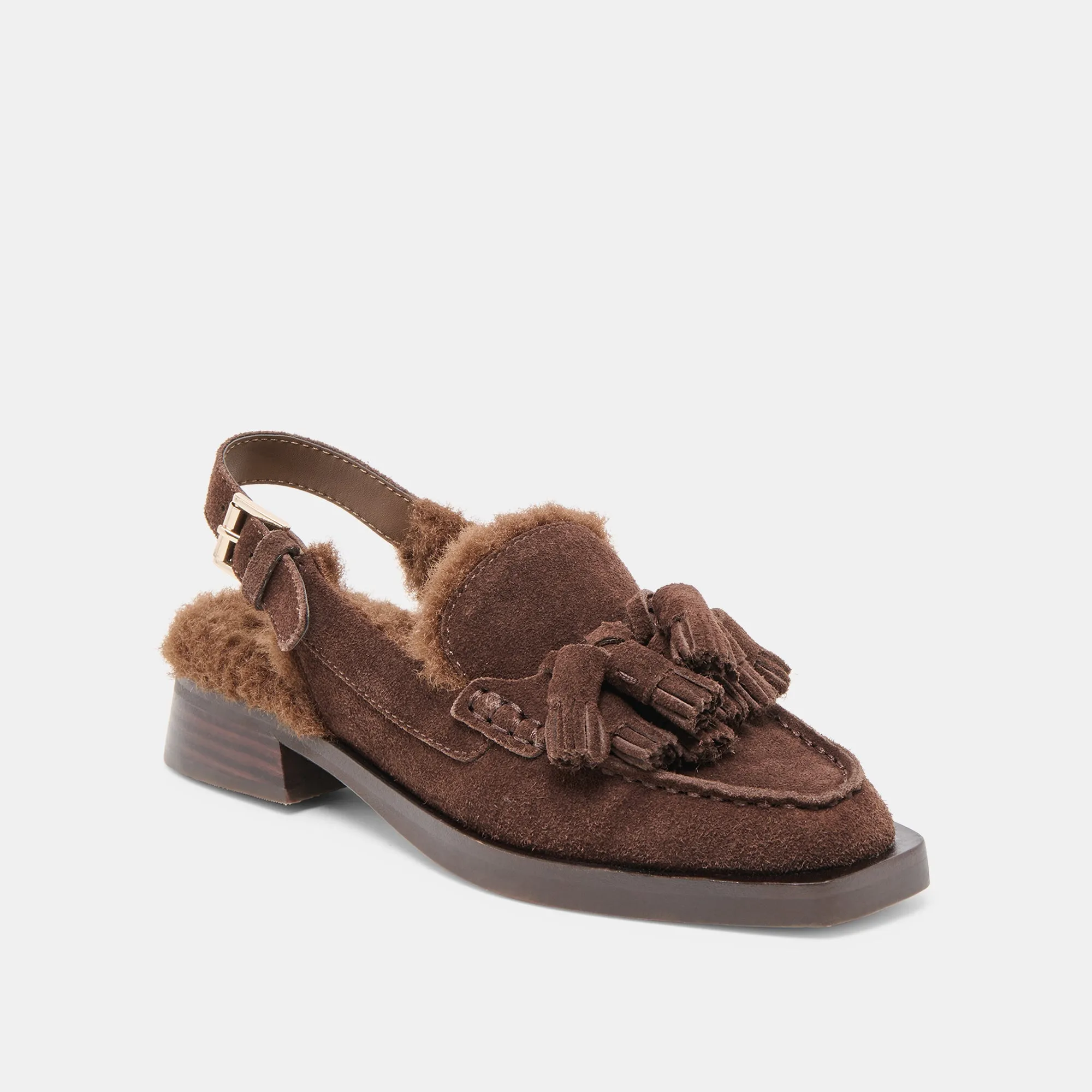 HAMLIT PLUSH LOAFERS DK BROWN SUEDE sold by Dolce Vita product image thumbnail 3