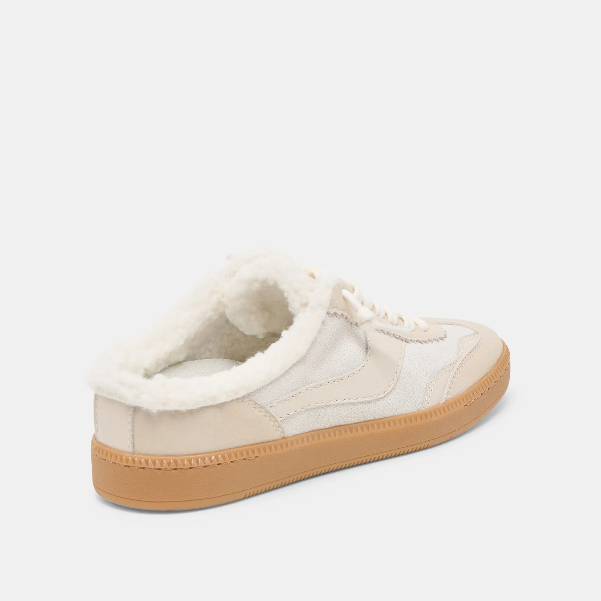 NOTICE SLIDE PLUSH SNEAKERS OFF WHITE CRACKLED LEATHER sold by Dolce Vita product image thumbnail 5