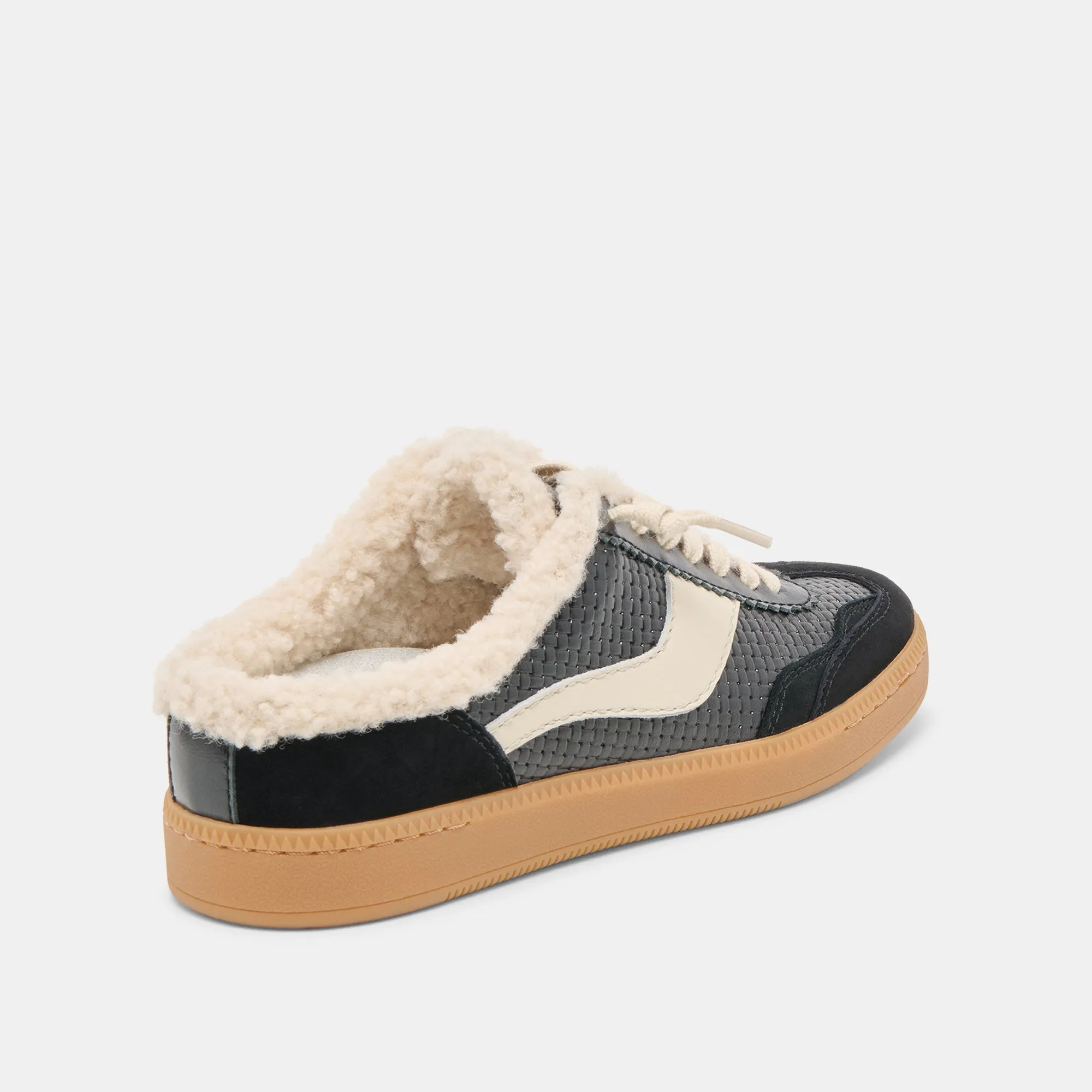 NOTICE SLIDE PLUSH SNEAKERS BLACK WOVEN LEATHER sold by Dolce Vita product image thumbnail 5