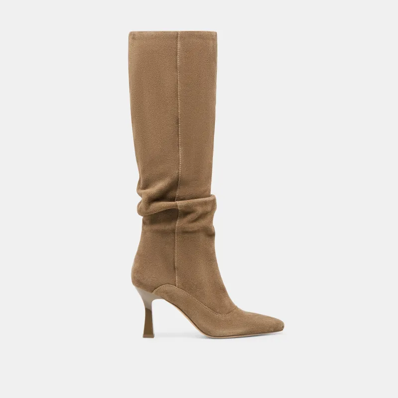 LOUSA BOOTS OLIVE SUEDE sold by Dolce Vita