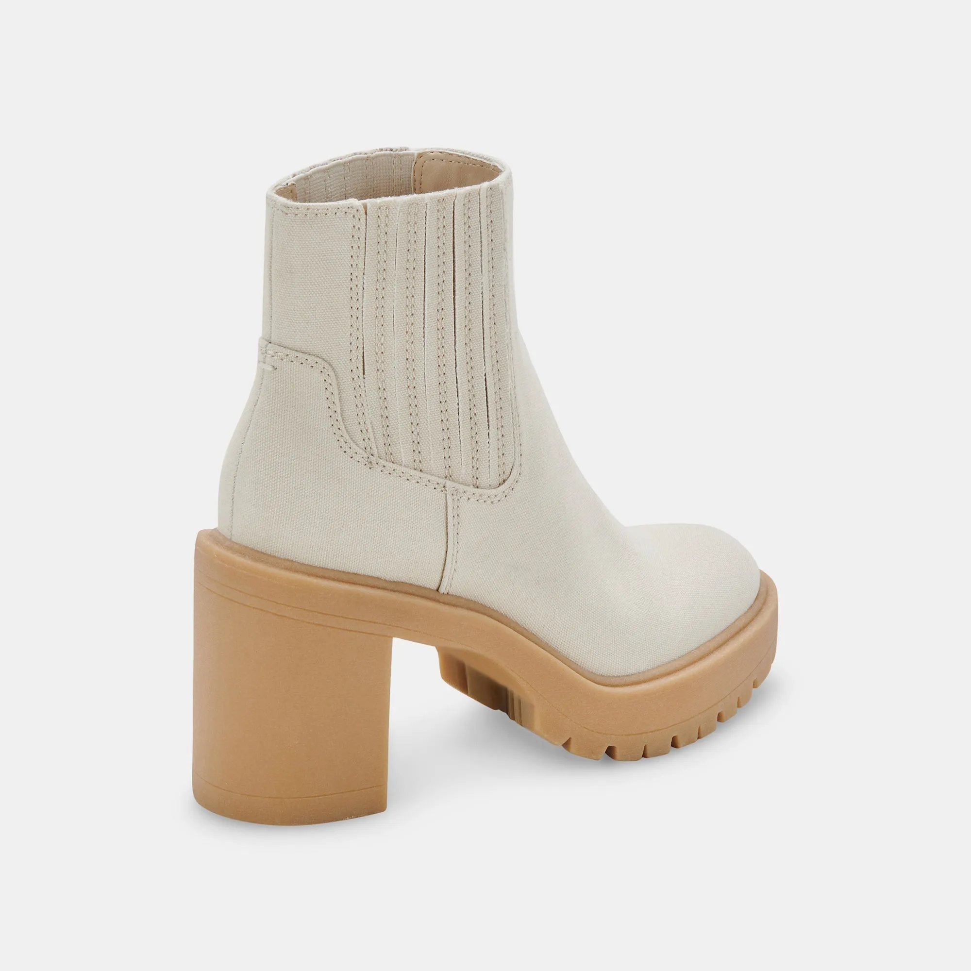 CASTER BOOTIES SANDSTONE CANVAS - re:vita sold by Dolce Vita product image thumbnail 3