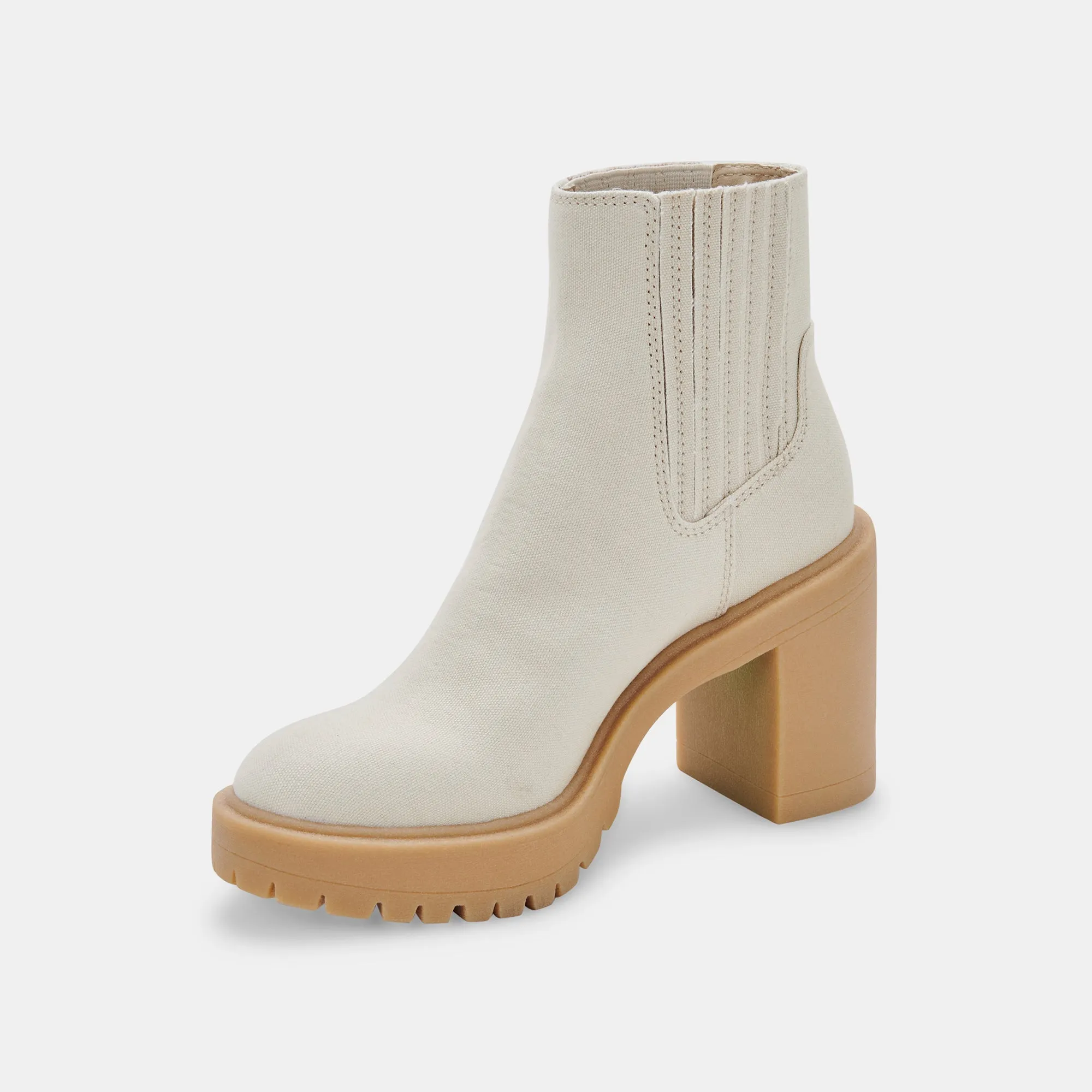 CASTER BOOTIES SANDSTONE CANVAS - re:vita sold by Dolce Vita product image thumbnail 4