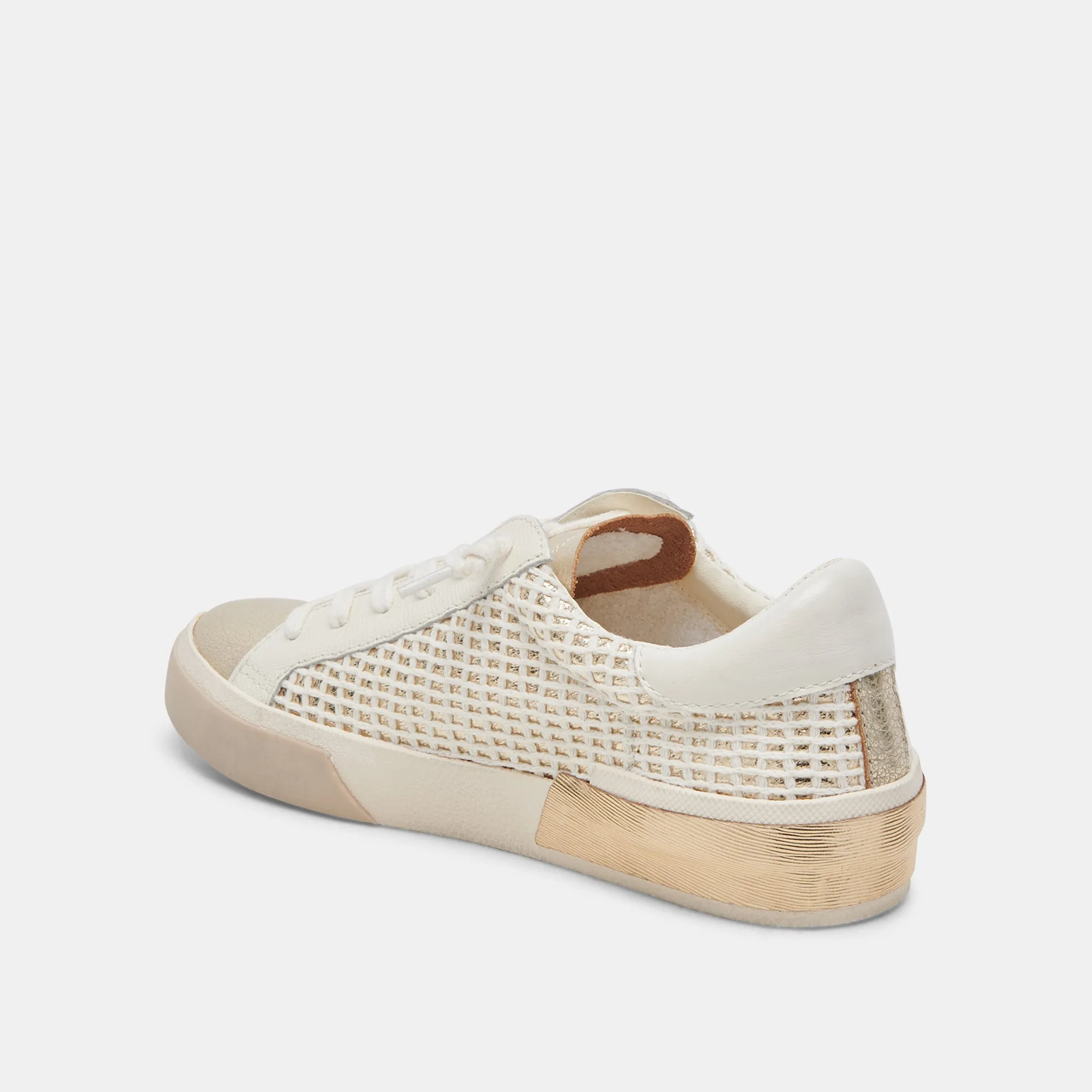 ZINA WIDE SNEAKERS BONE GOLD WOVEN sold by Dolce Vita product image thumbnail 5