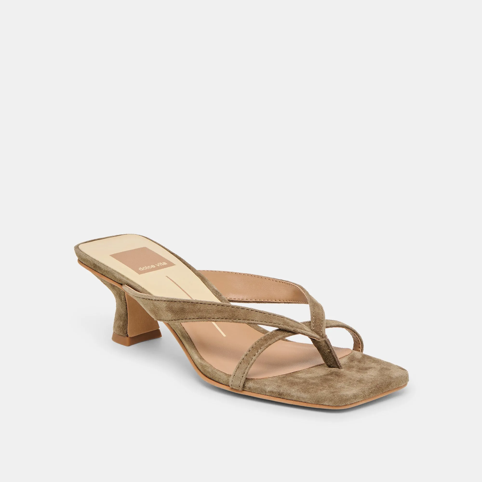 BREVEL HEELS OLIVE SUEDE sold by Dolce Vita product image thumbnail 2