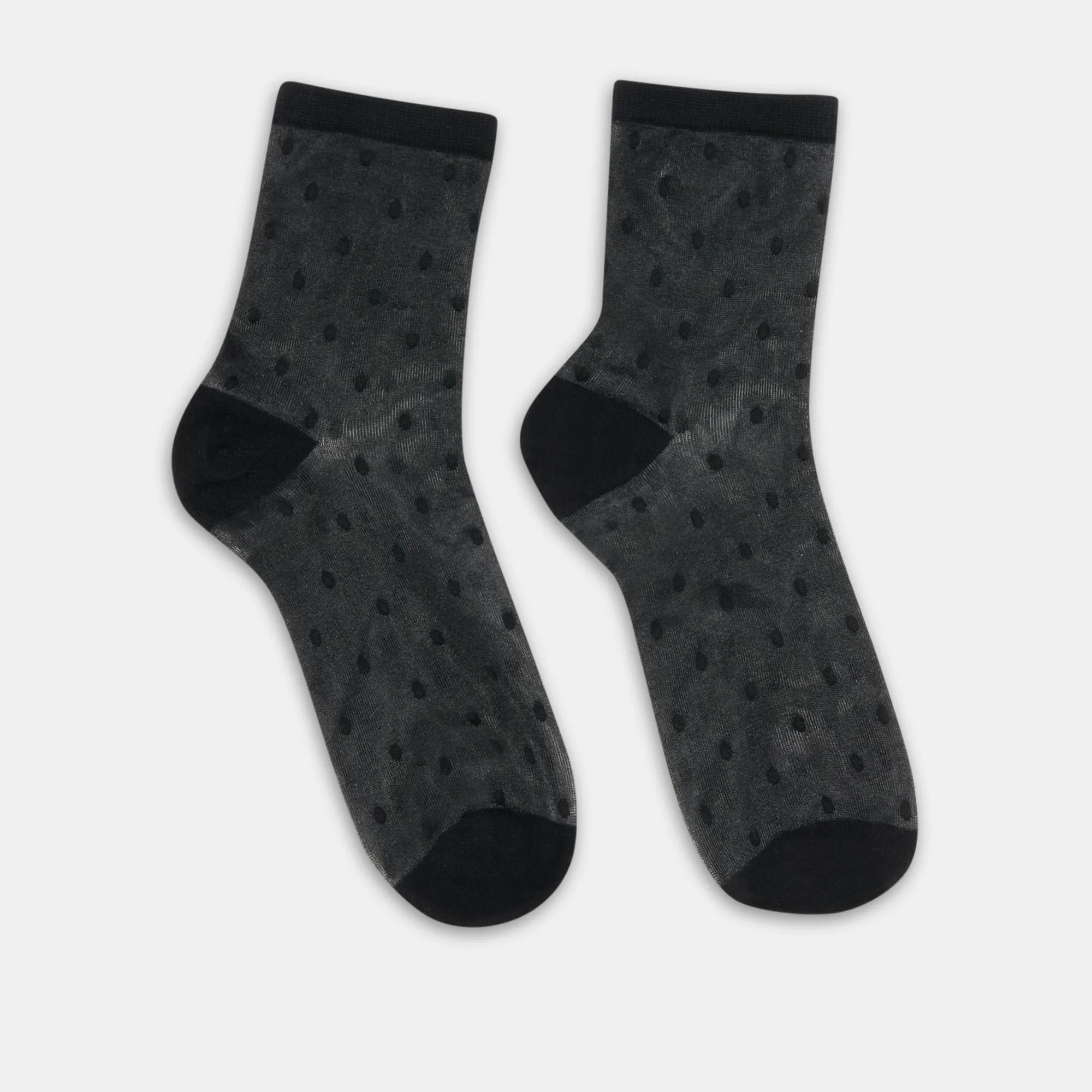 SHEER POLKA DOT ANKLET SOCKS BLACK sold by Dolce Vita product image thumbnail 3