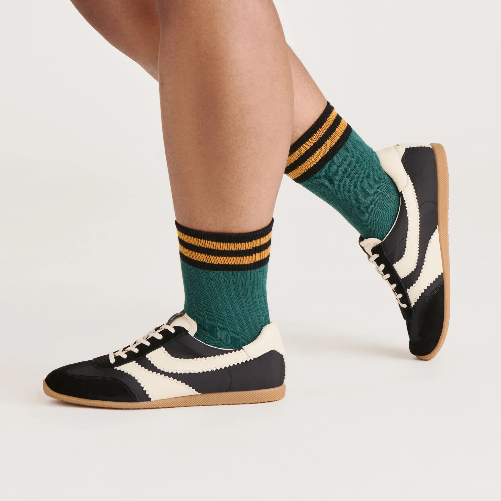 MULTI STRIPE CREW SOCKS GREEN sold by Dolce Vita product image thumbnail 2