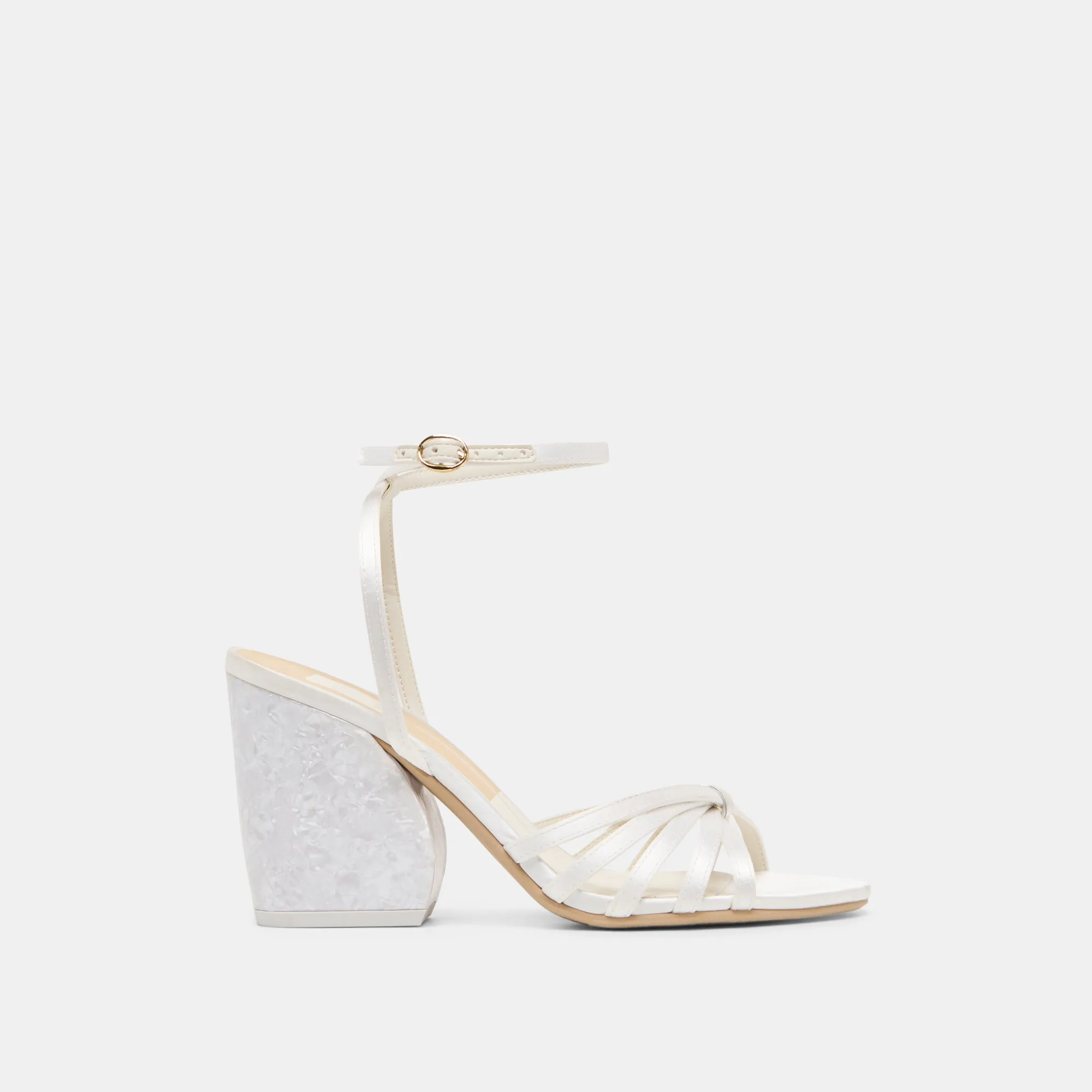 RONICA HEELS TRUE WHITE SATIN sold by Dolce Vita