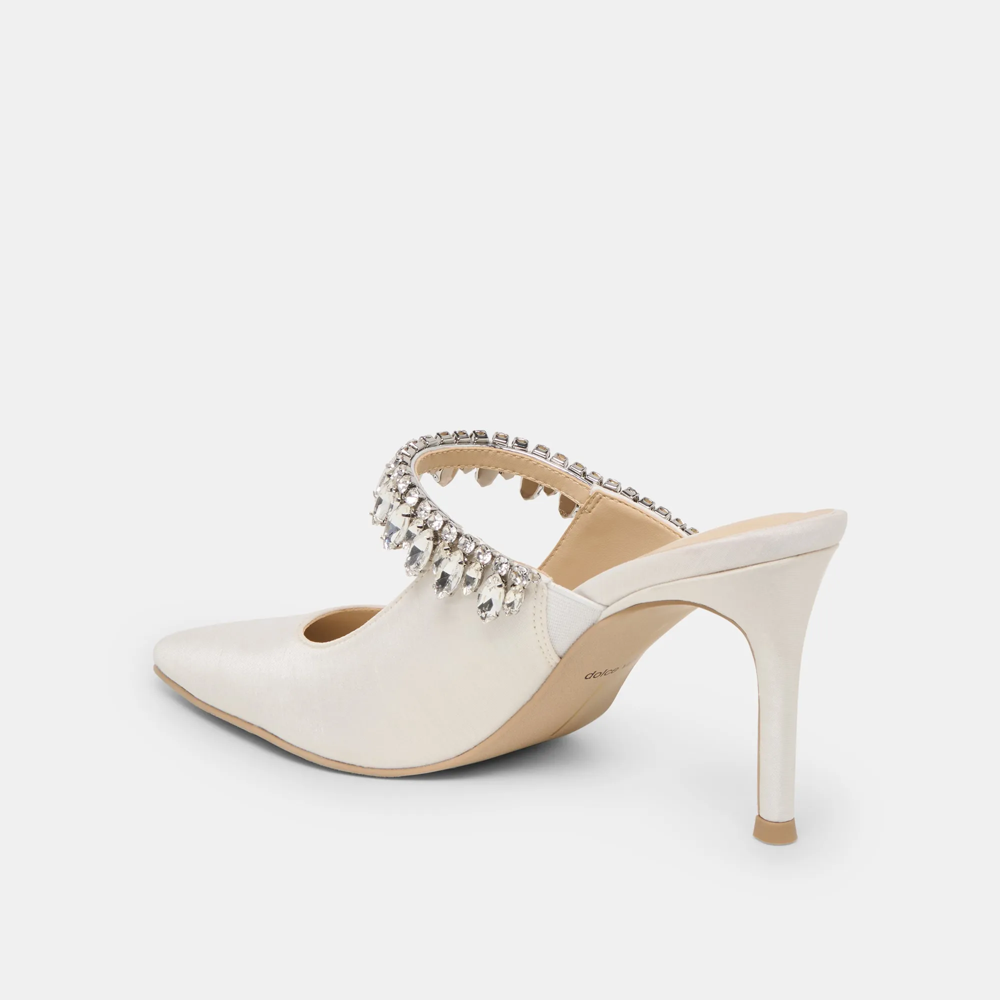 KELI CRYSTAL HEELS WHITE SATIN sold by Dolce Vita product image thumbnail 5