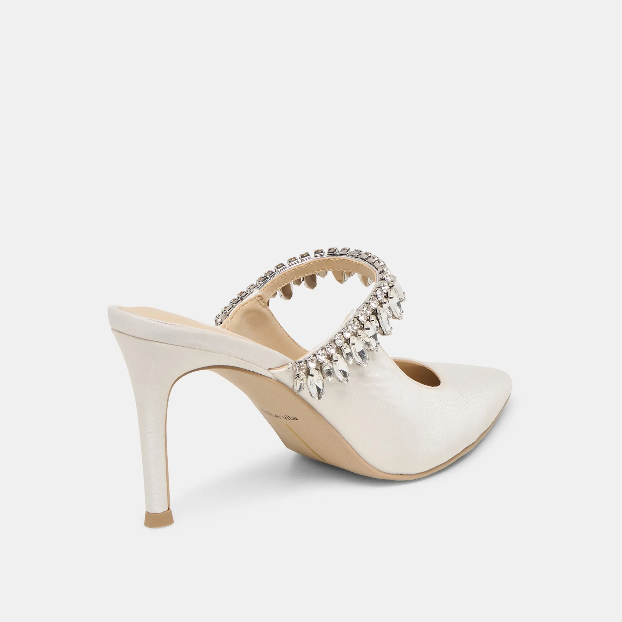 KELI CRYSTAL HEELS WHITE SATIN sold by Dolce Vita product image thumbnail 3