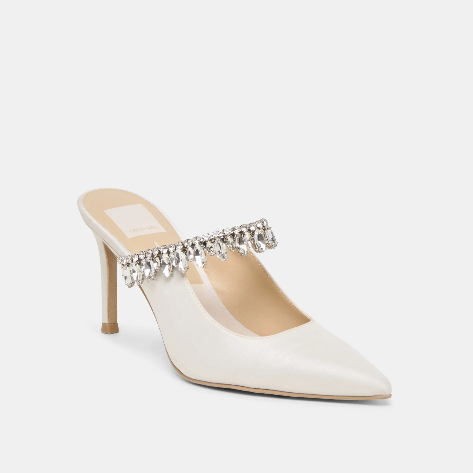 KELI CRYSTAL HEELS WHITE SATIN sold by Dolce Vita product image thumbnail 2