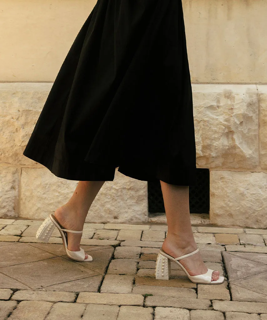 JEMMY PEARL HEELS VANILLA SILK - re:vita sold by Dolce Vita product image thumbnail 2