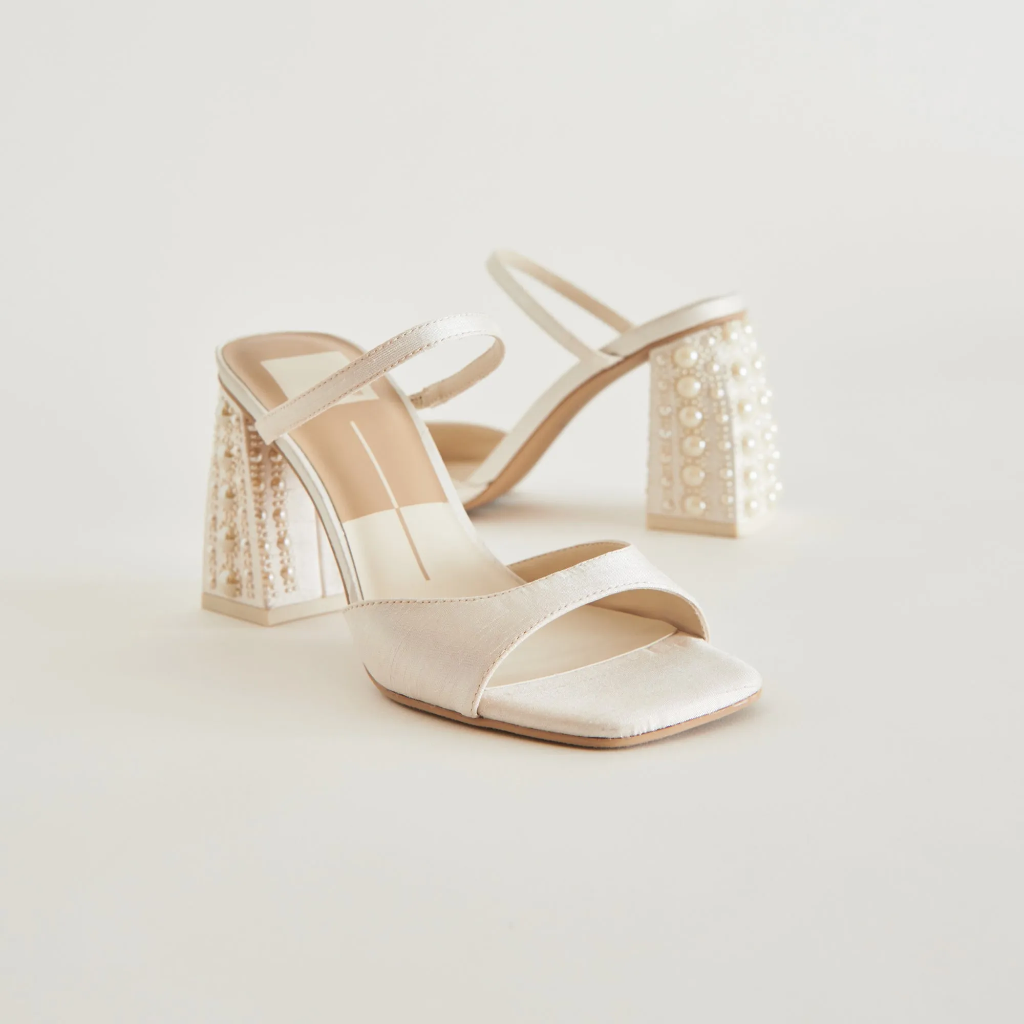 JEMMY PEARL HEELS VANILLA SILK - re:vita sold by Dolce Vita product image thumbnail 3