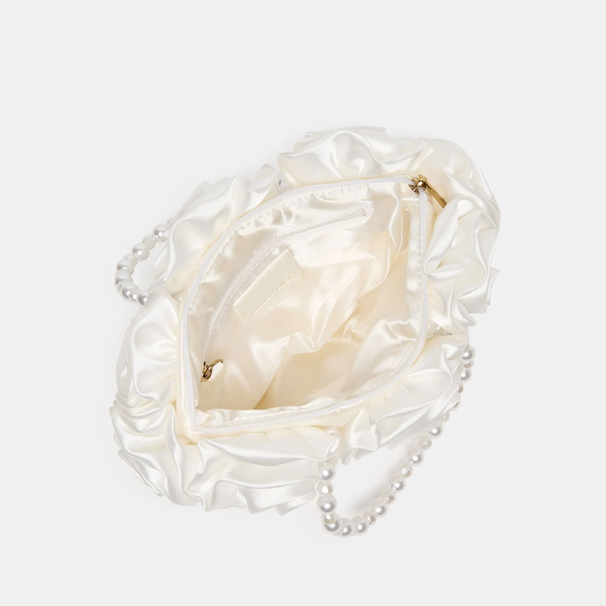 AUBREY HANDBAG WHITE SATIN sold by Dolce Vita product image thumbnail 5