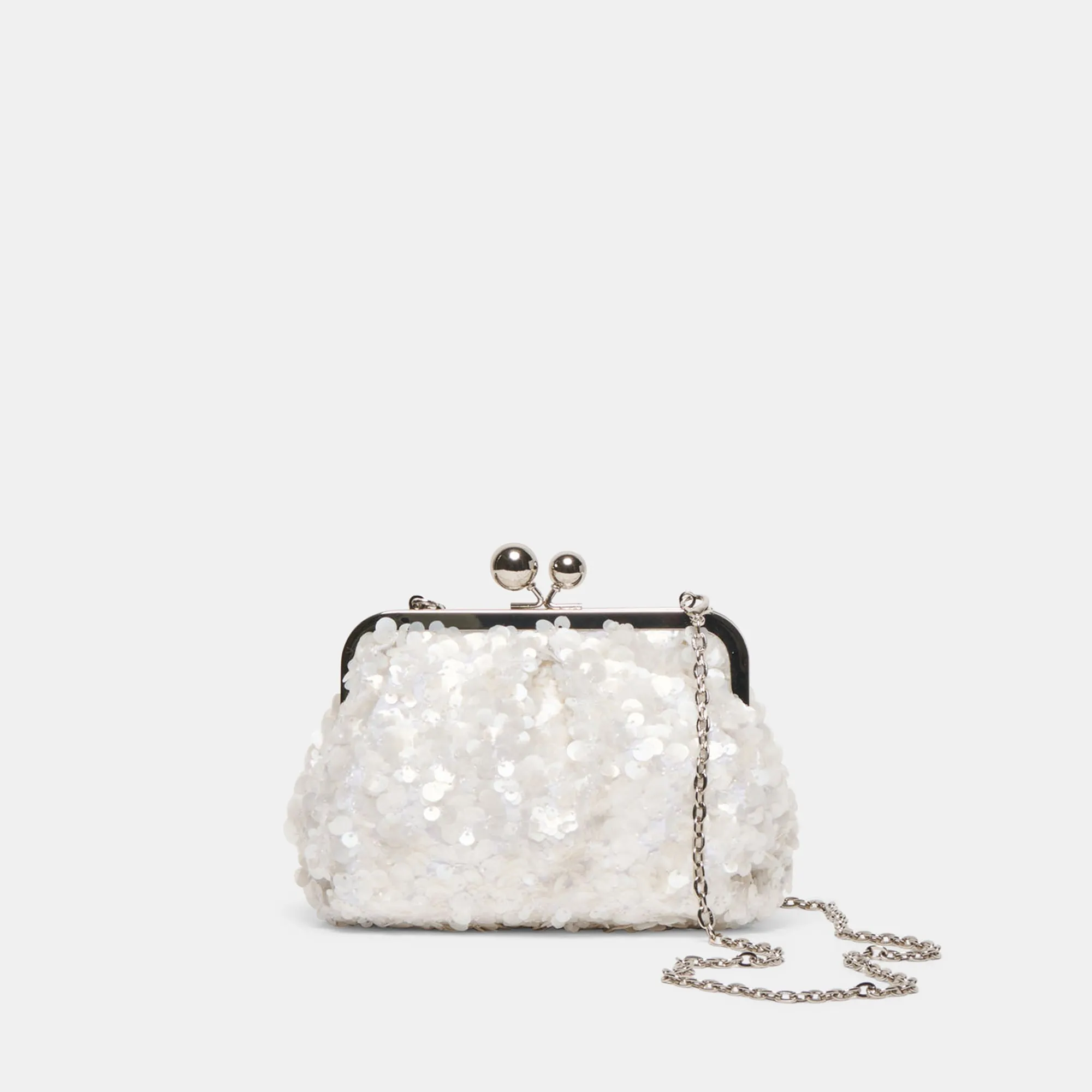 KENDALL CLUTCH WHITE SEQUIN sold by Dolce Vita