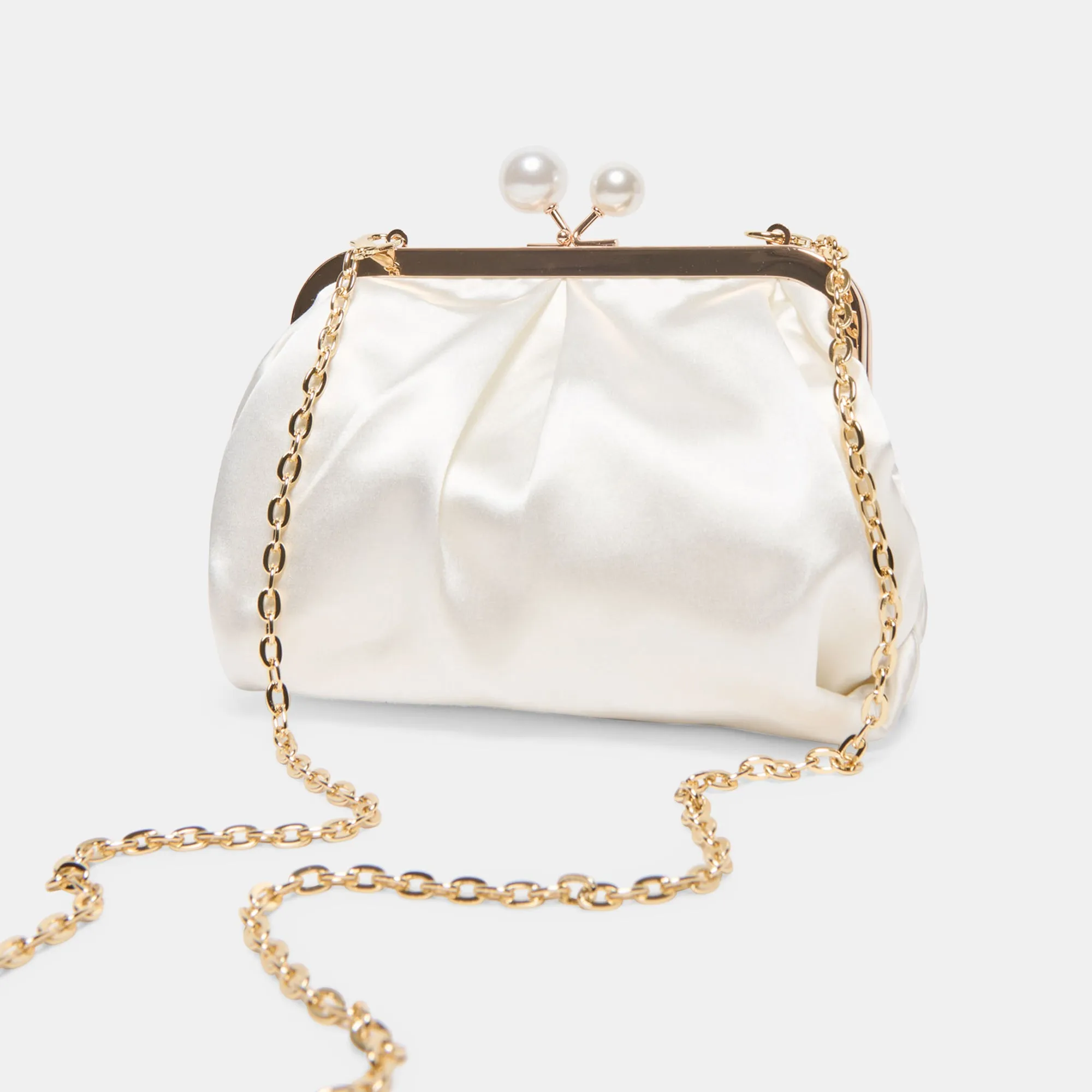 KENDALL CLUTCH WHITE SATIN sold by Dolce Vita product image thumbnail 5