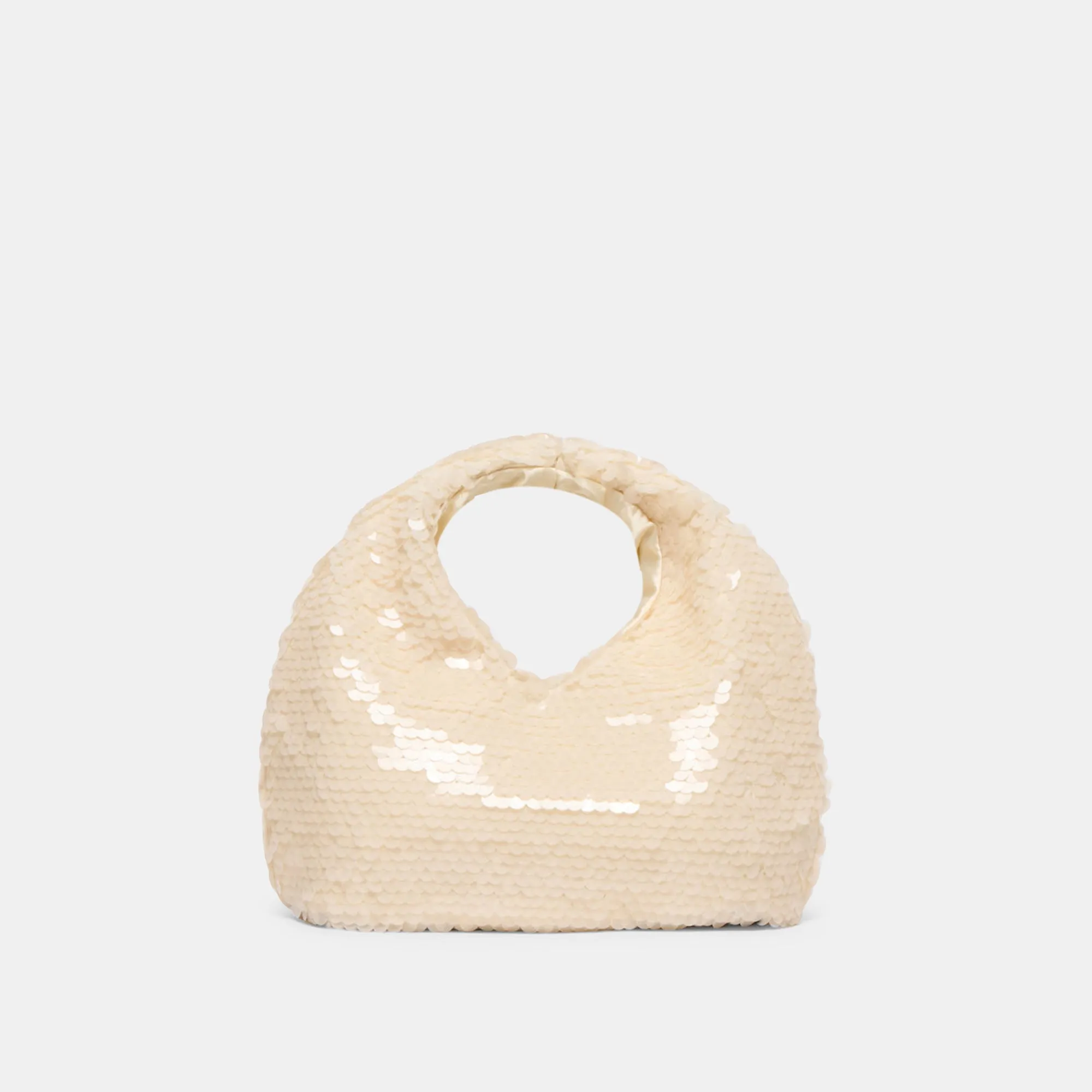 DAHLIA SEQUIN HANDBAG IVORY SEQUIN sold by Dolce Vita